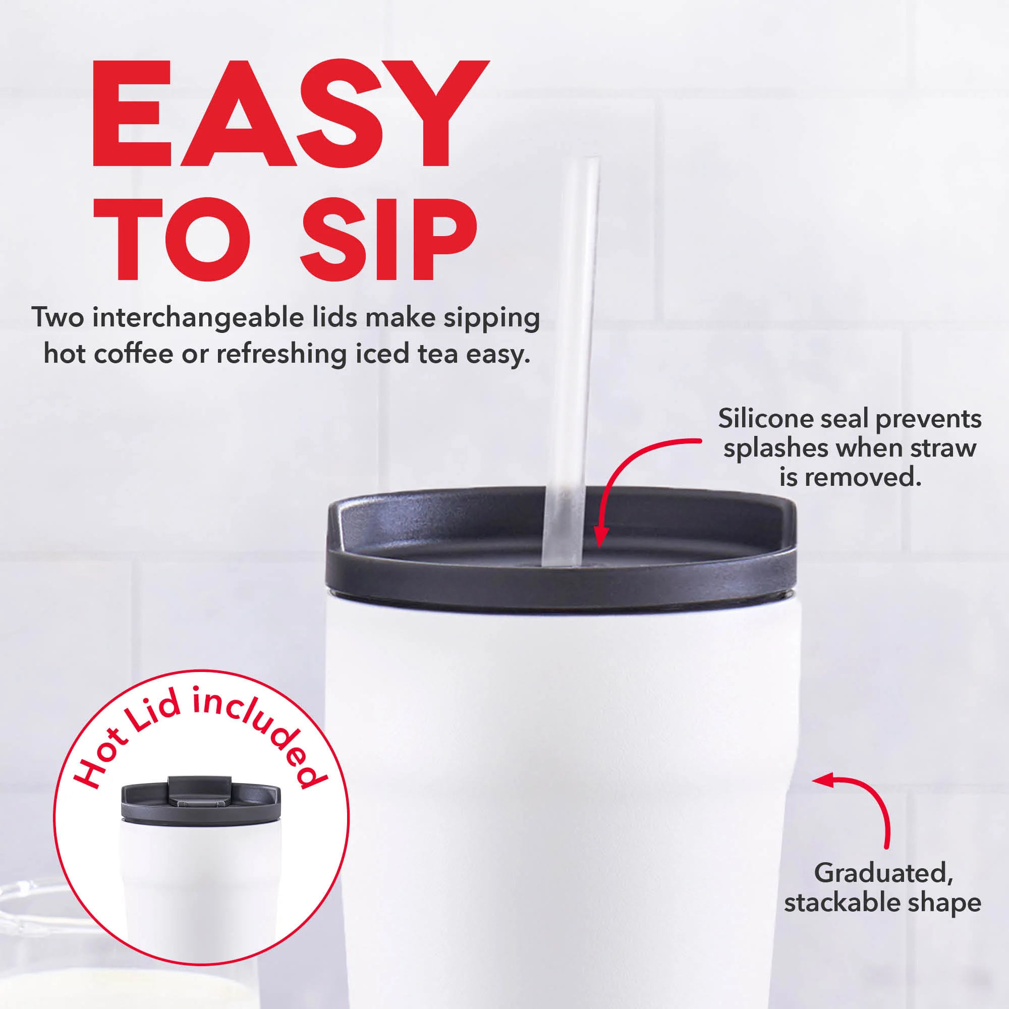 2-in-1 Spill-Proof Insulated Tumbler - Image 14