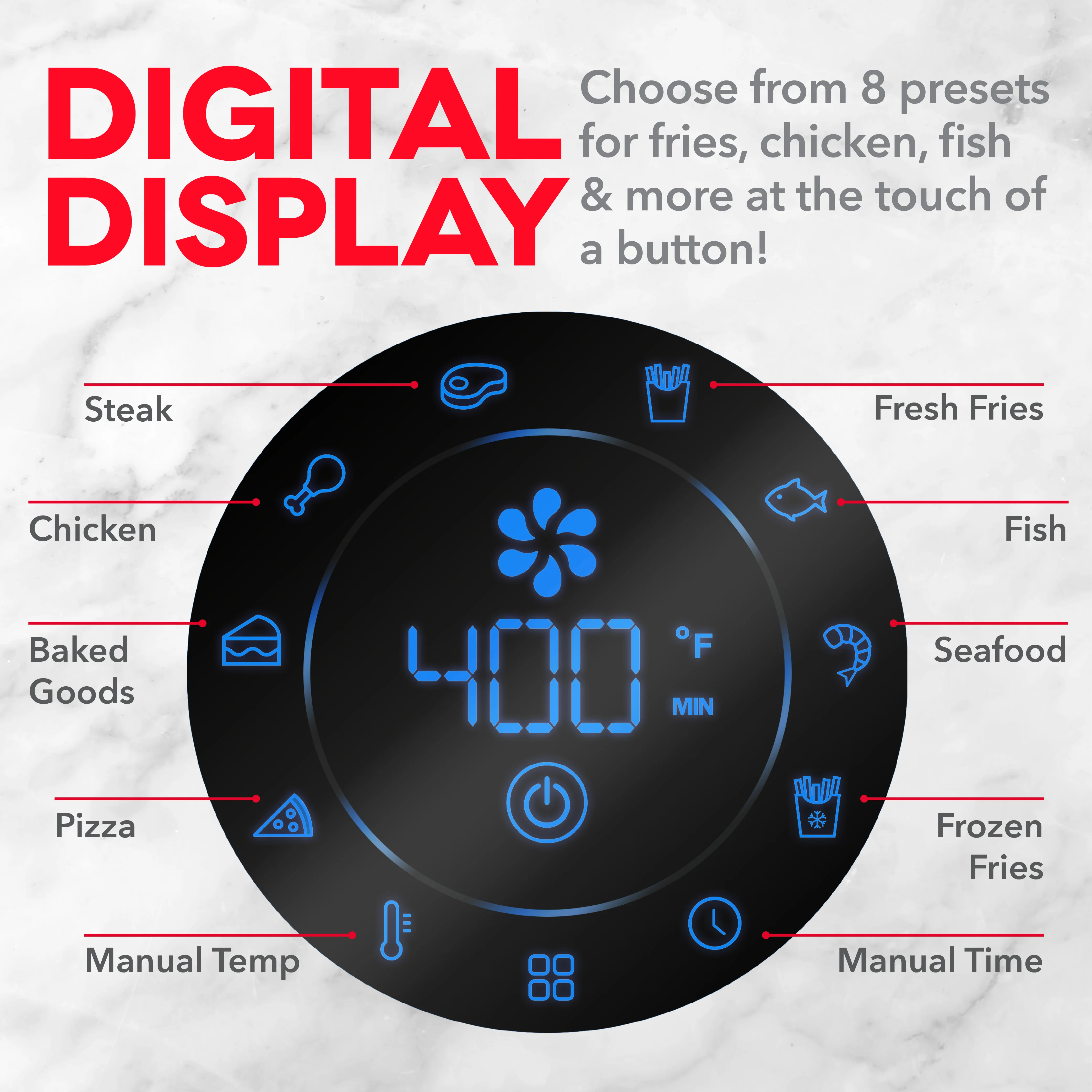 Aircrisp® Pro Digital Air Fryer 6Qt. - Image 3