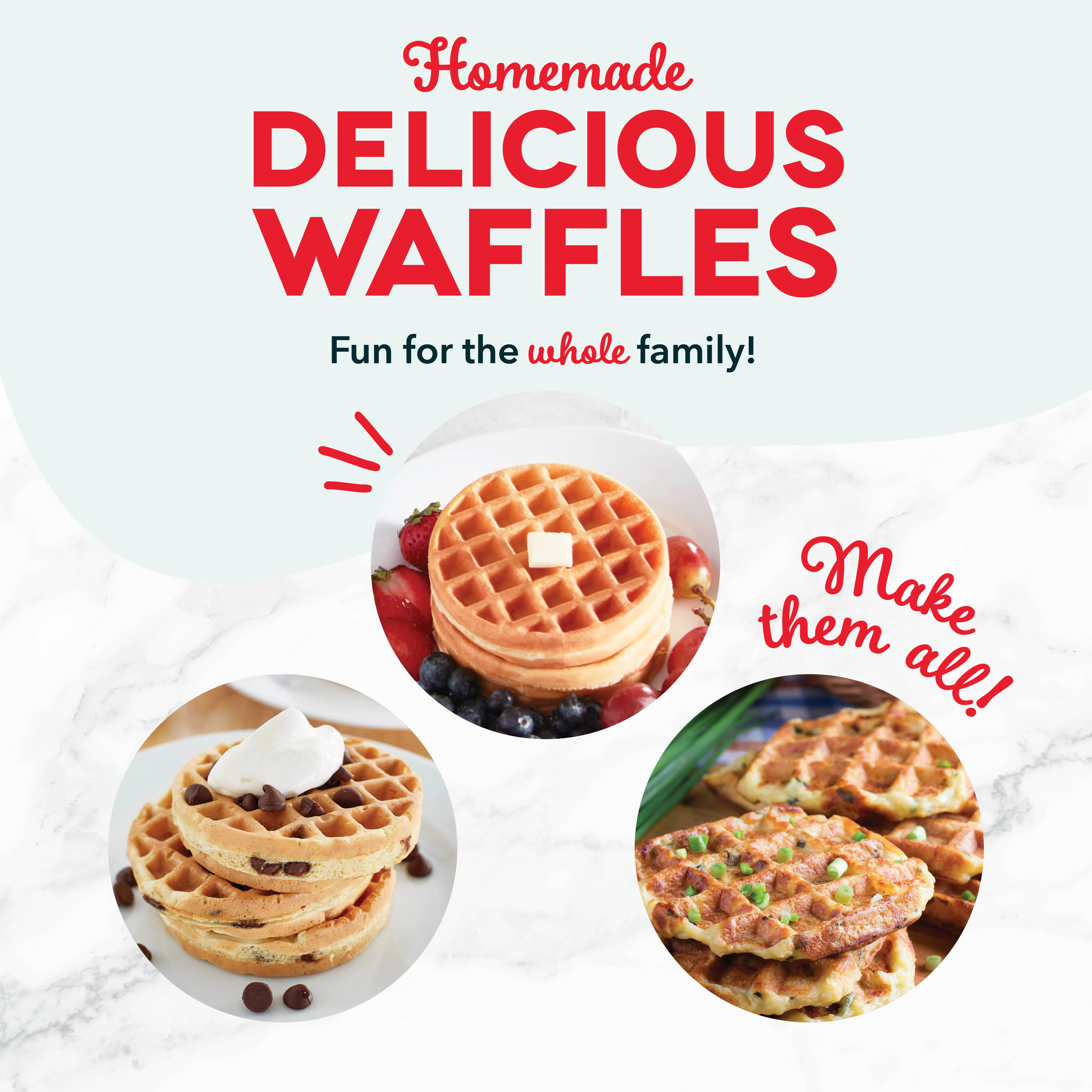 Ceramic Nonstick Mini Waffle Maker - Image 4