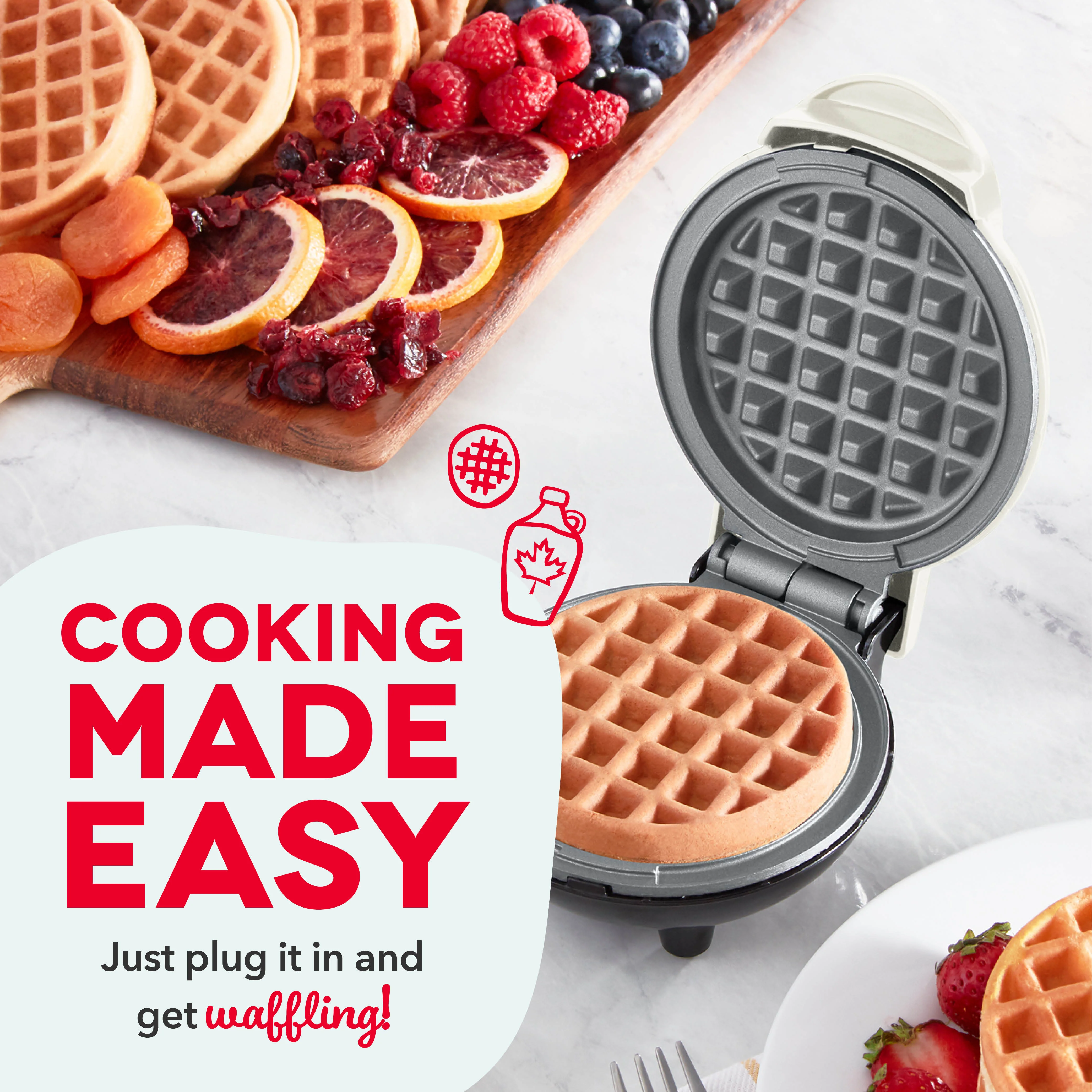 Ceramic Nonstick Mini Waffle Maker - Image 5