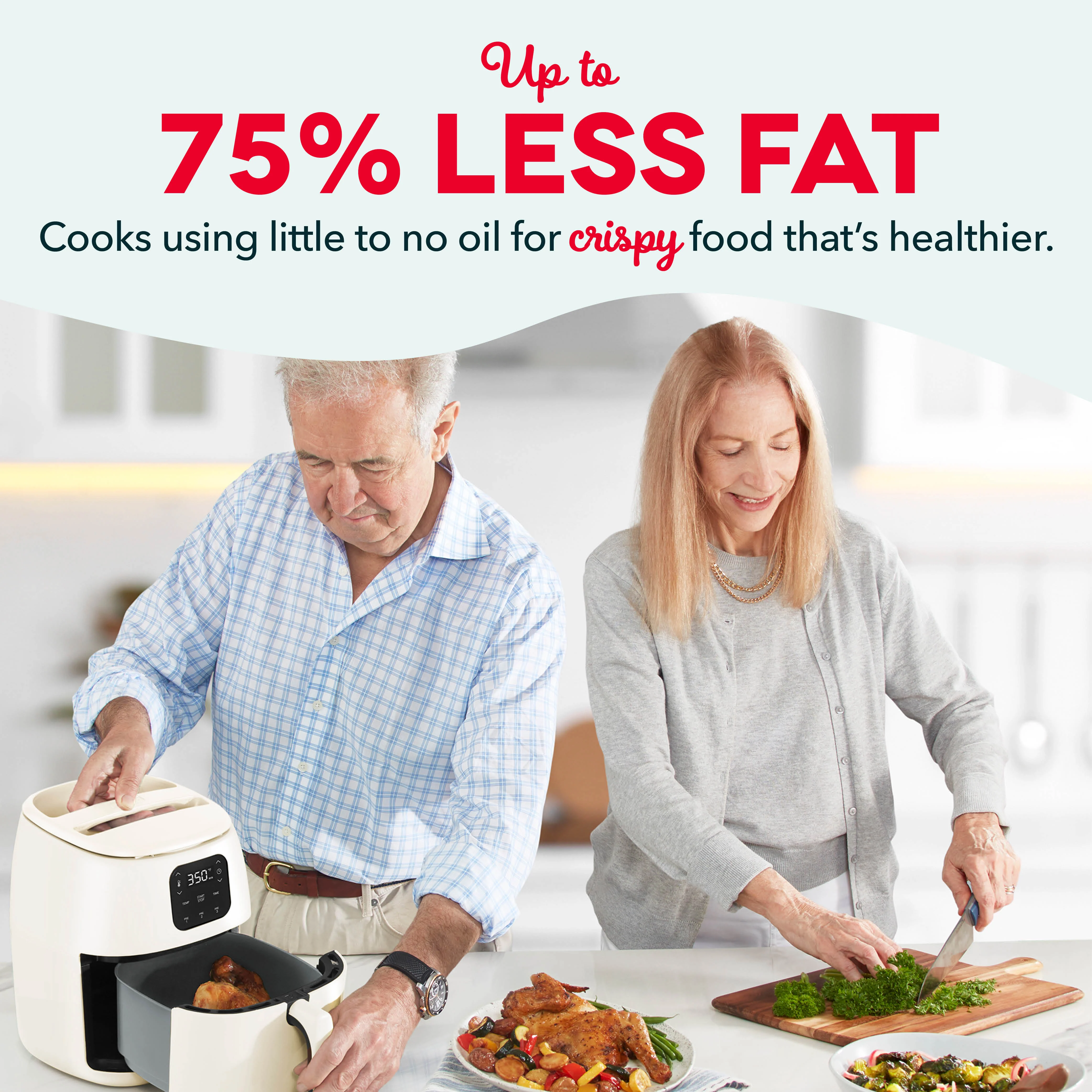 Ceramic Nonstick Tasti-Crisp Digital Air Fryer 2.6 Qt. - Image 3