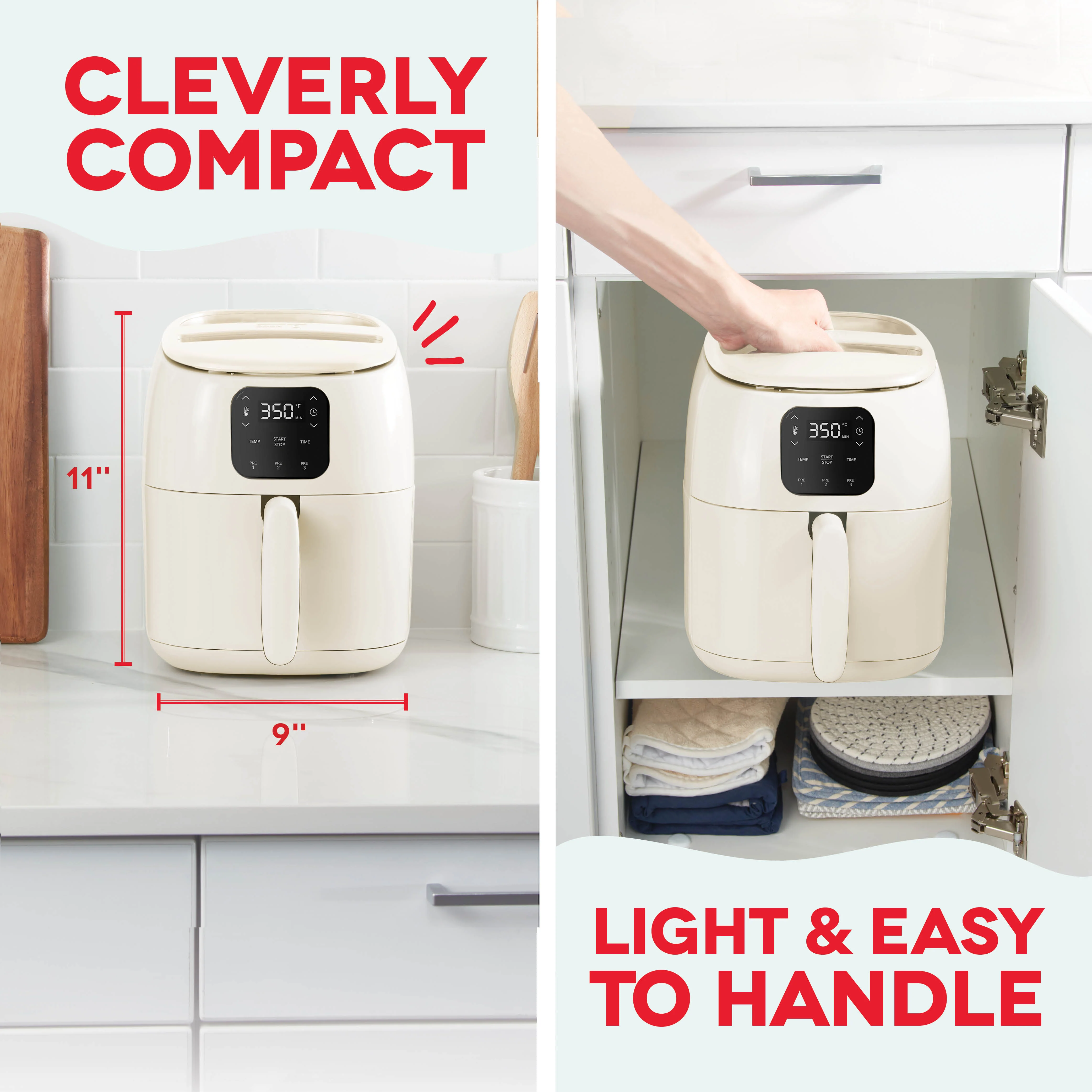 Ceramic Nonstick Tasti-Crisp Digital Air Fryer 2.6 Qt. - Image 5