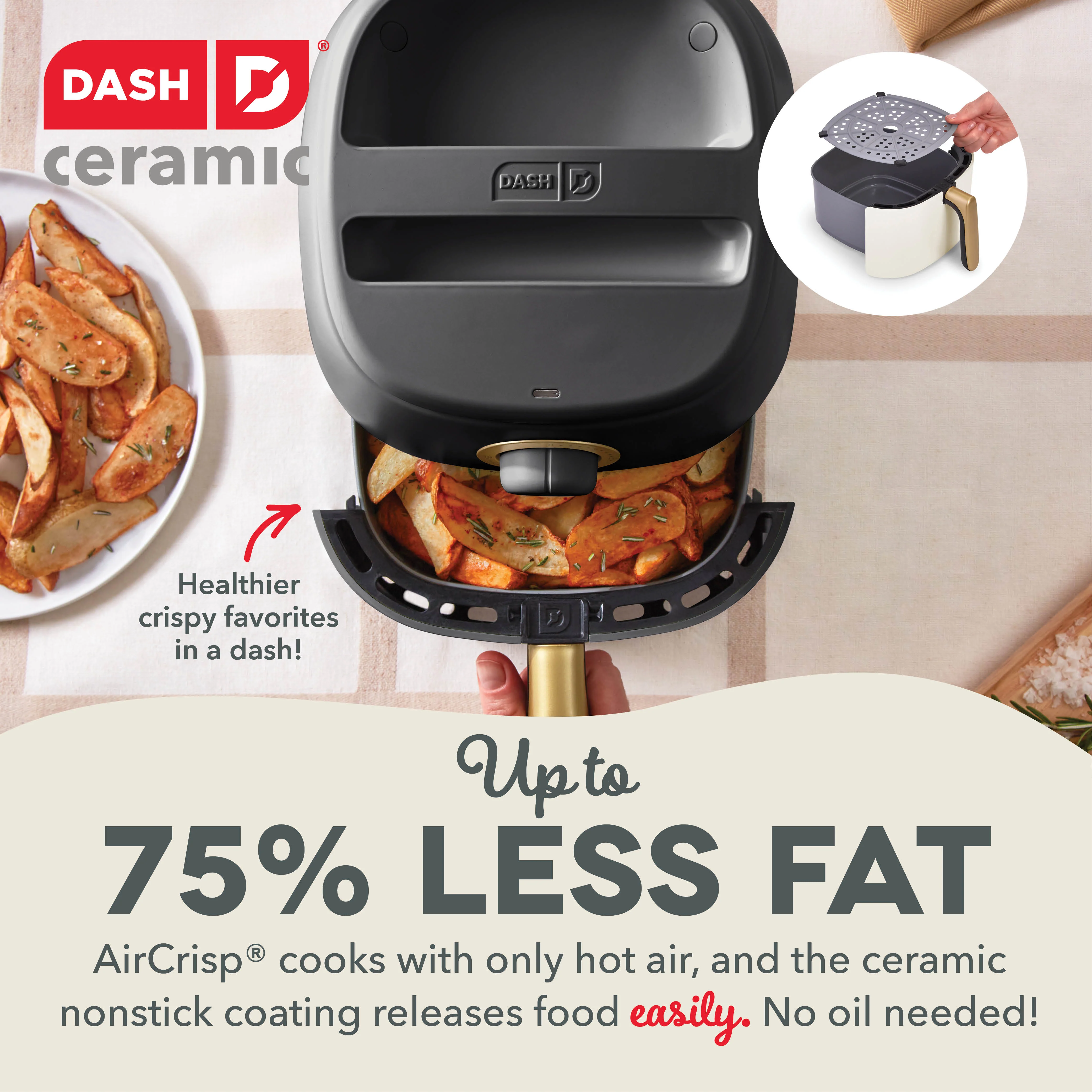 Ceramic Tasti-Crisp Express Air Fryer 2.6QT - Image 16