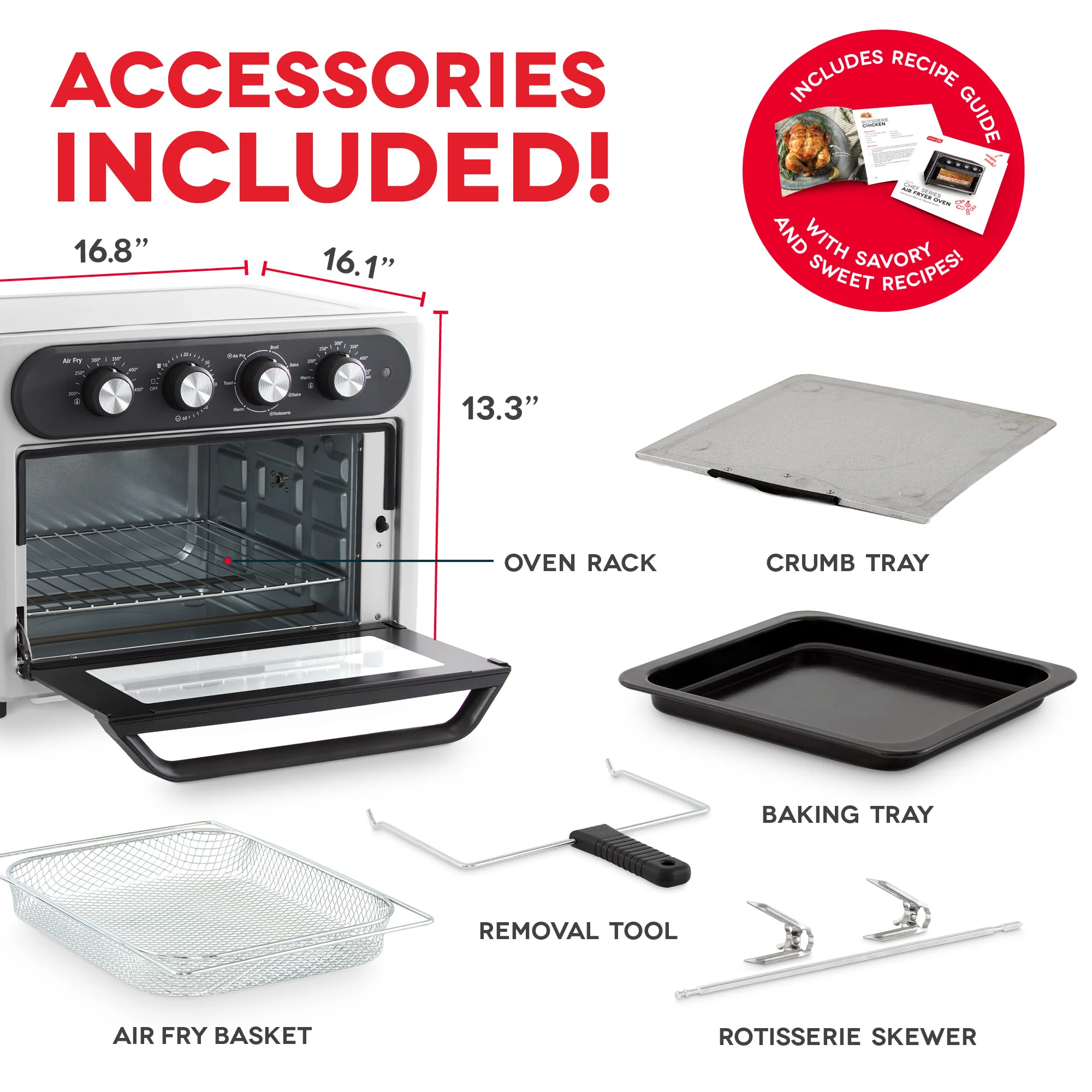 Chef Series Air Fryer Oven With Rotisserie 23L - Image 6