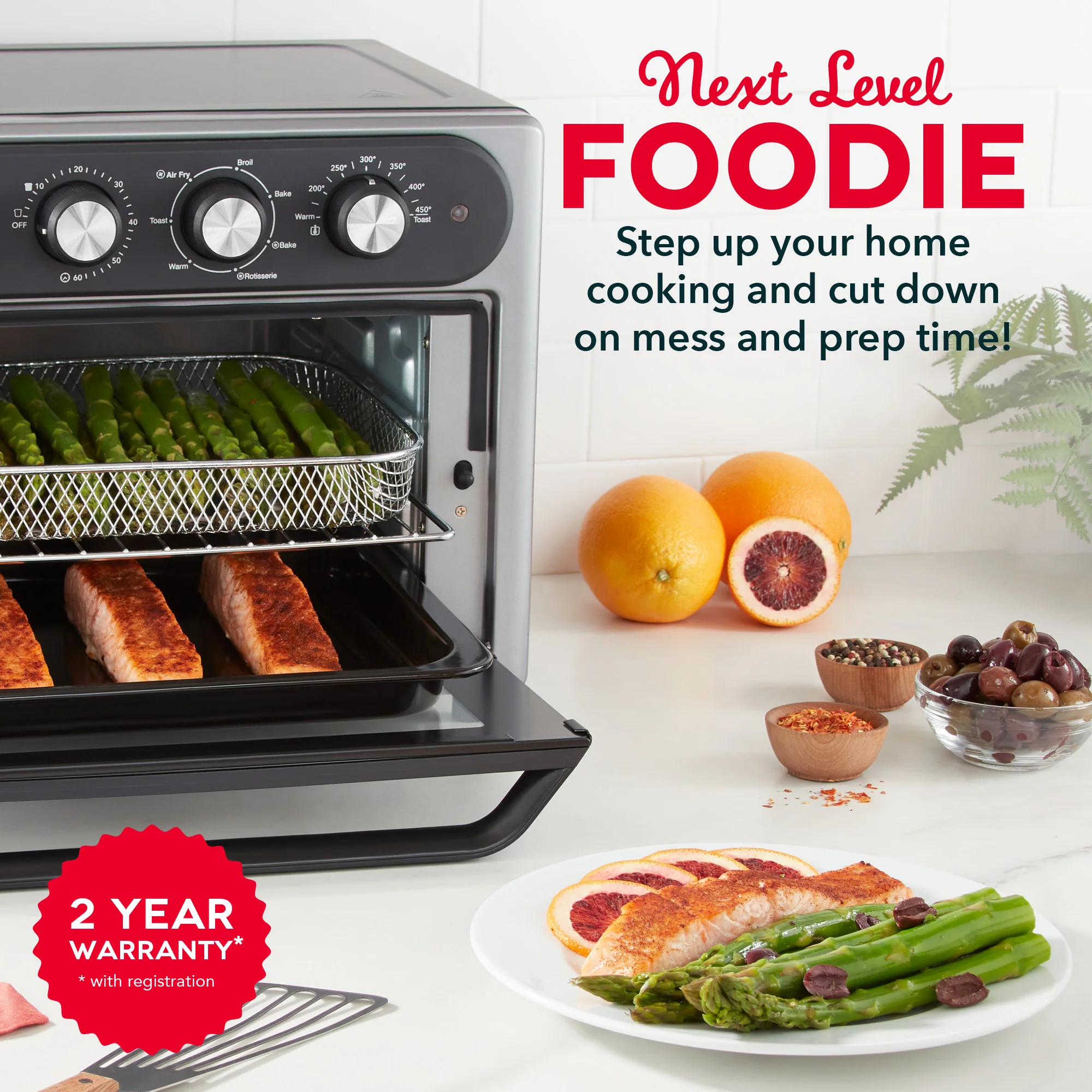 Chef Series Air Fryer Oven With Rotisserie 23L - Image 8