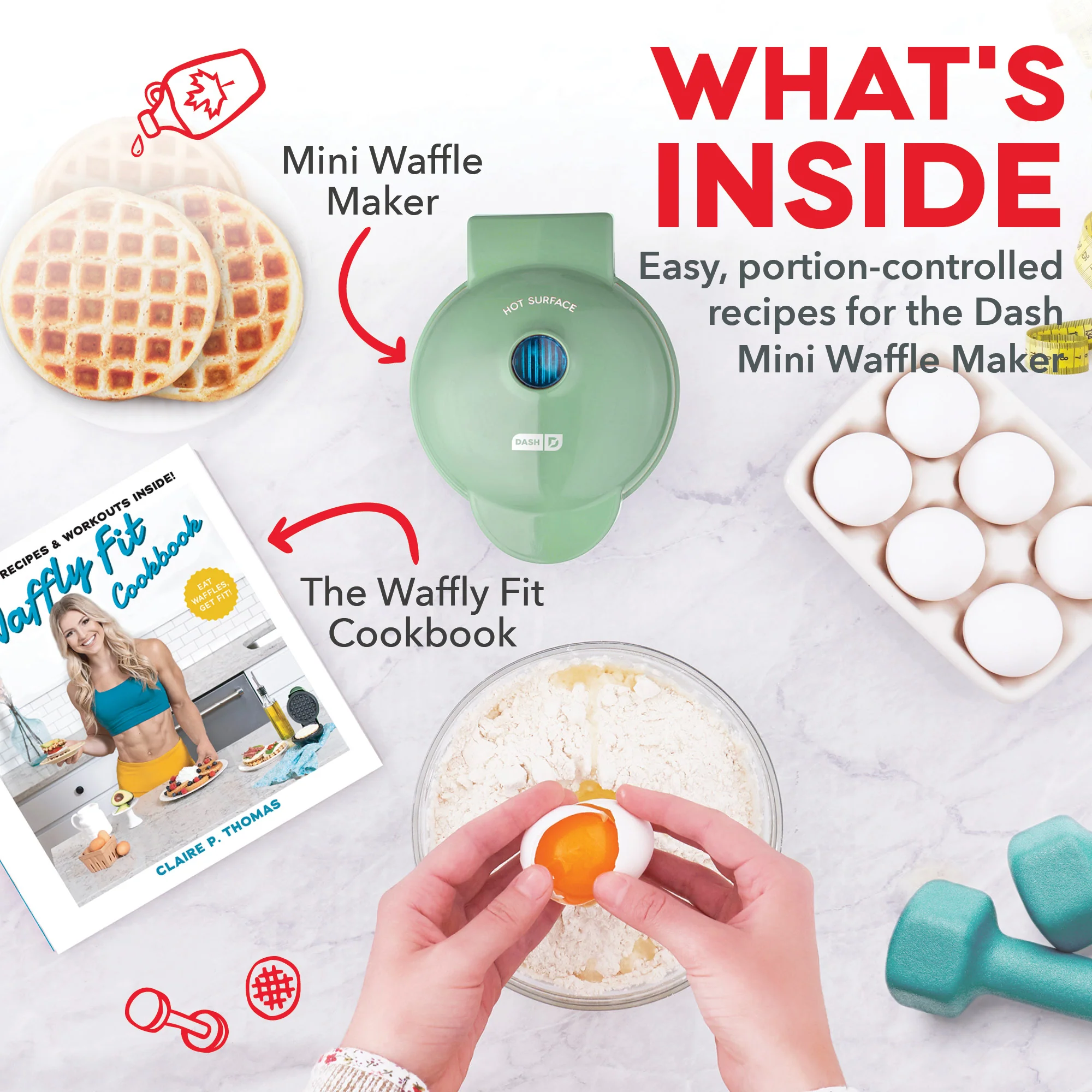The Waffly Fit Cookbook Gift Set - Image 2