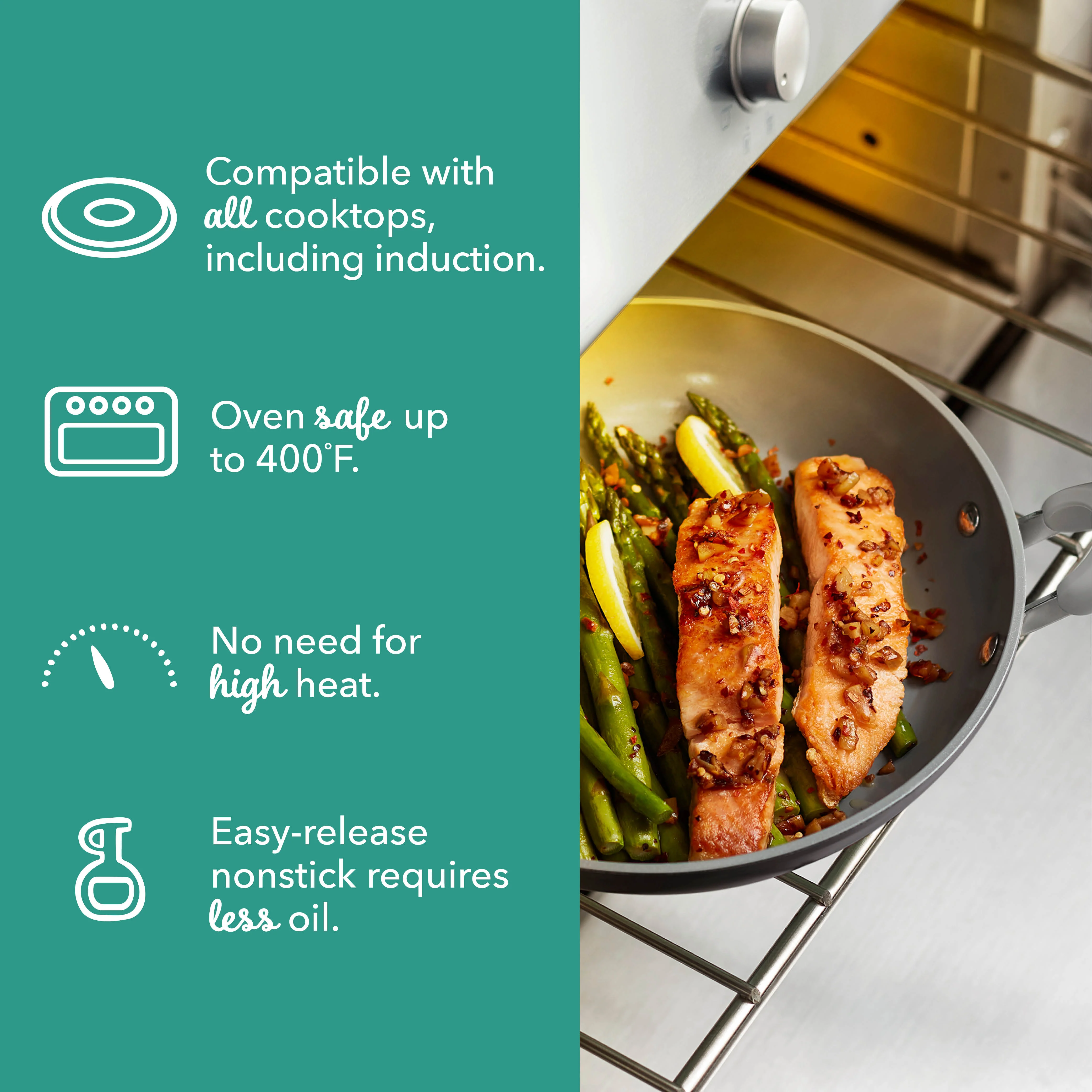 Dream Green Recycled Aluminum 8"/10" Fry Pan Set - Image 12