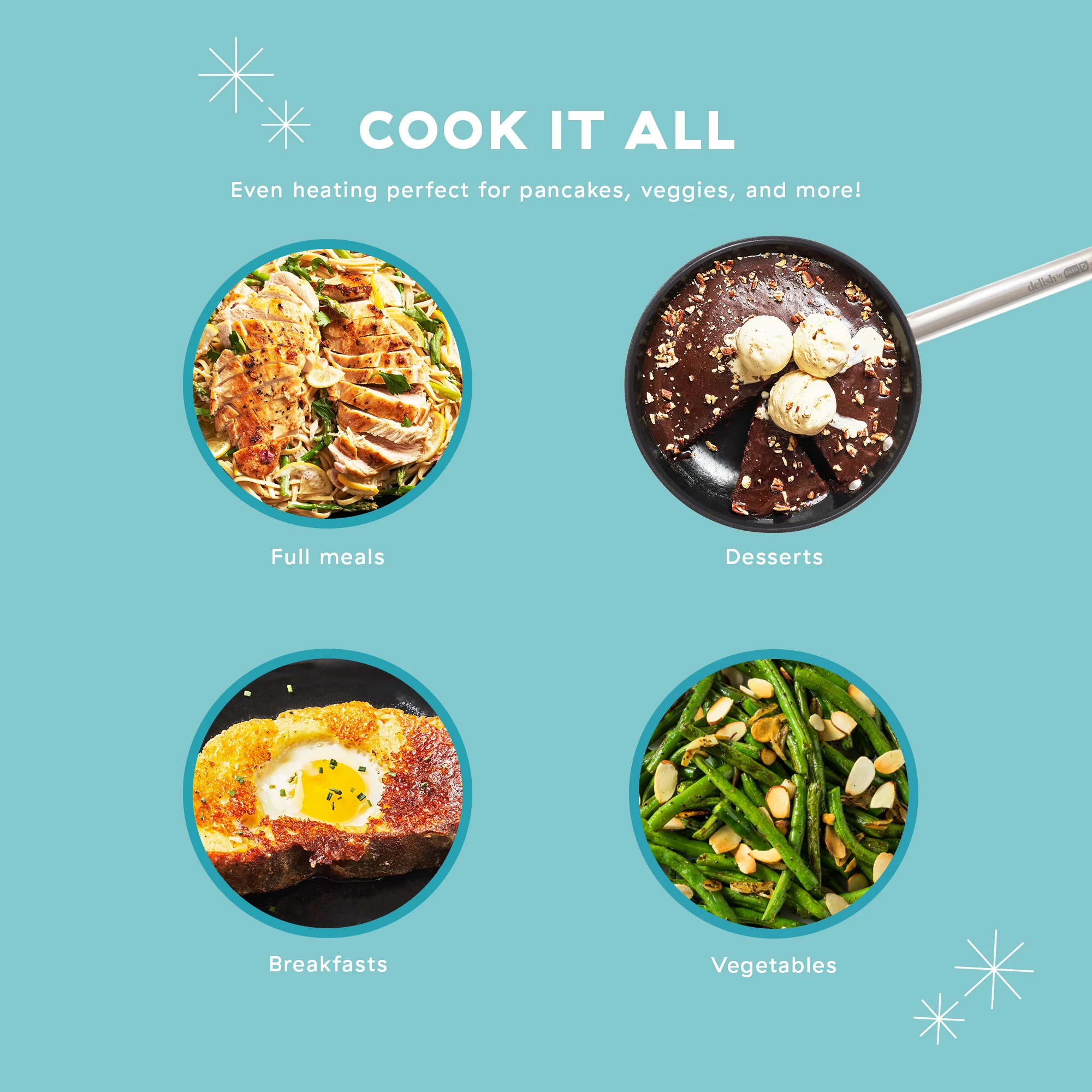 Delish by Dash 10" Lightweight Cast Iron Skillet - Image 10