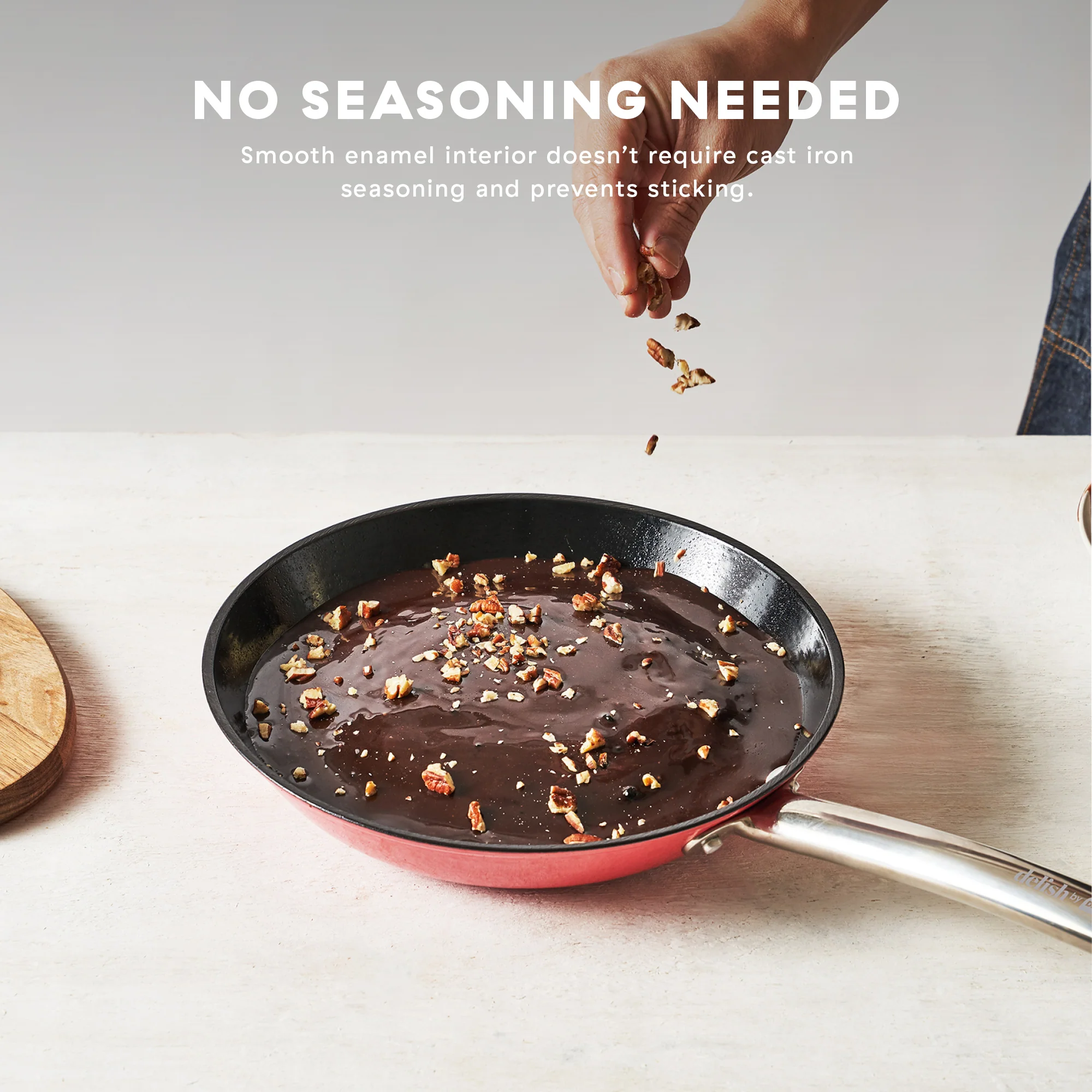 Delish by Dash 10" Lightweight Cast Iron Skillet - Image 15