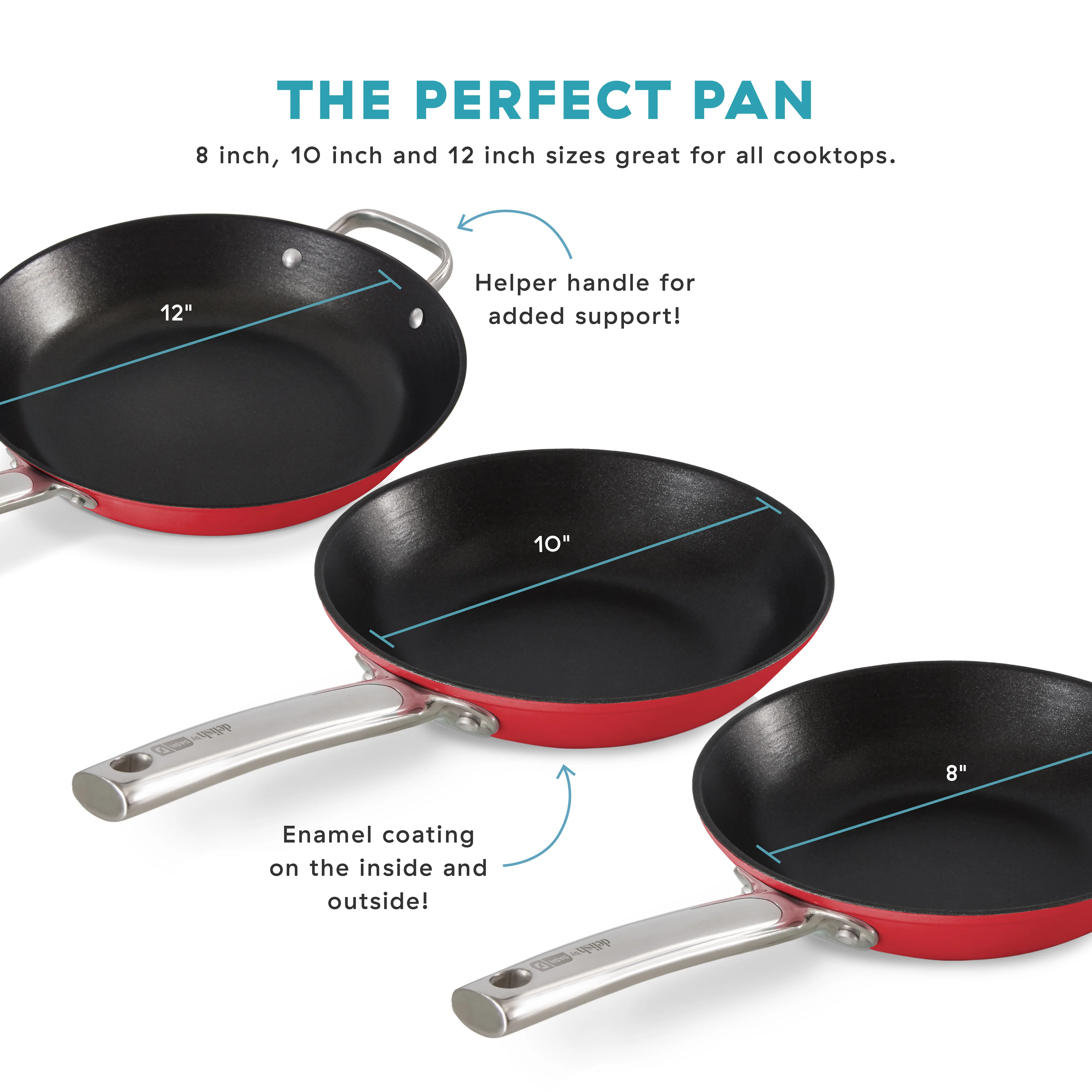 Delish by Dash 8" Lightweight Cast Iron Skillet - Image 17