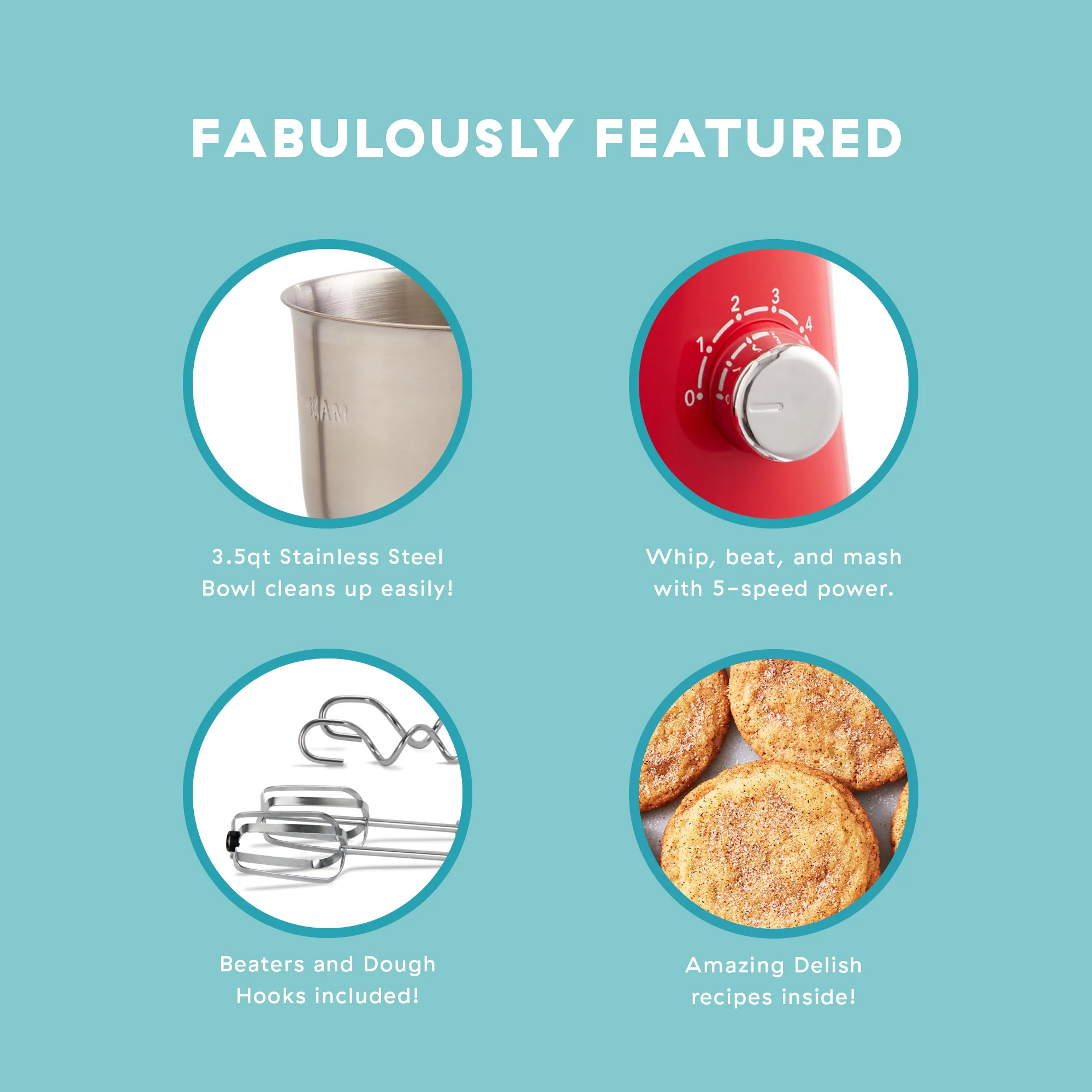 Delish by Dash Stand Mixer - Image 31