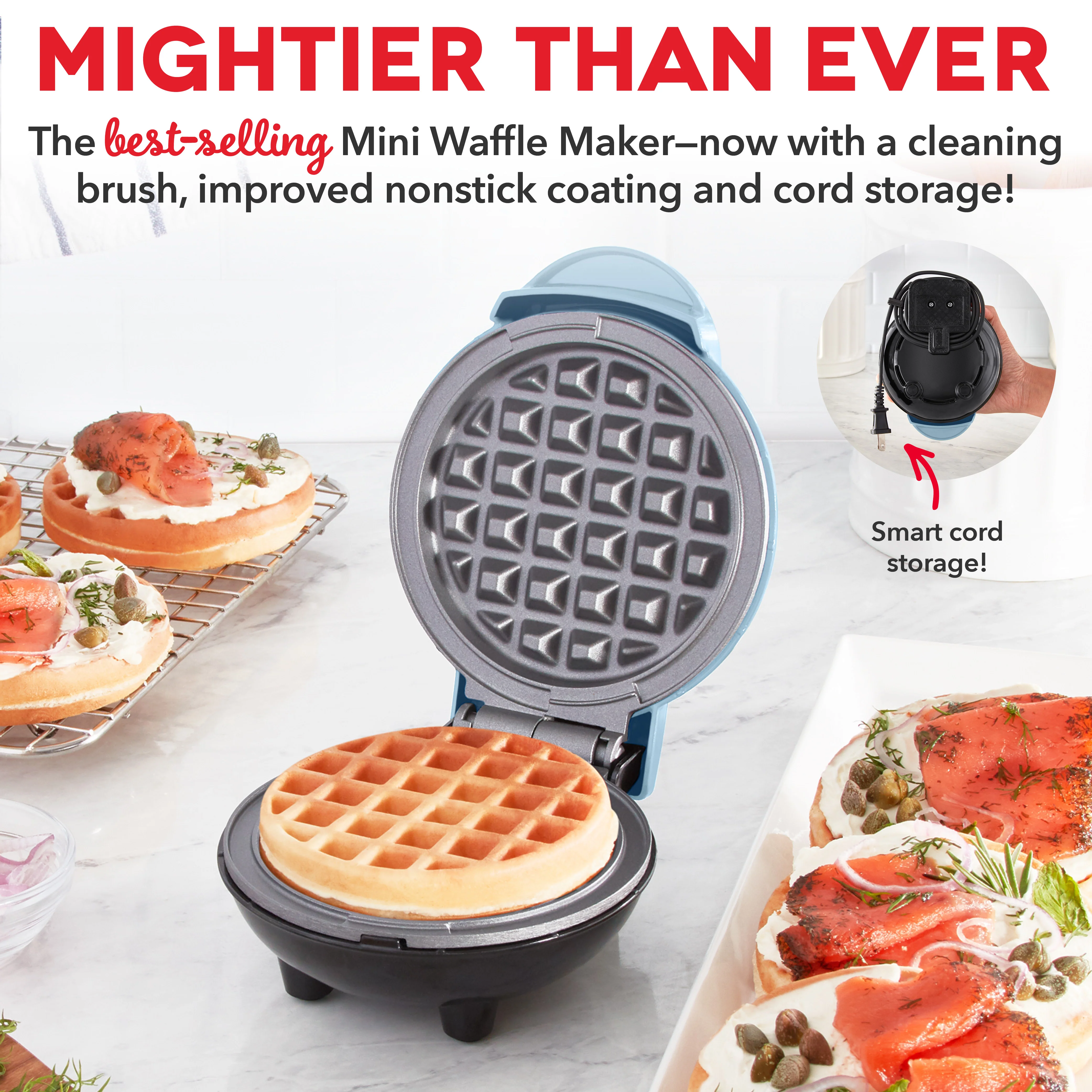 Deluxe Mini Waffle Maker - Image 2