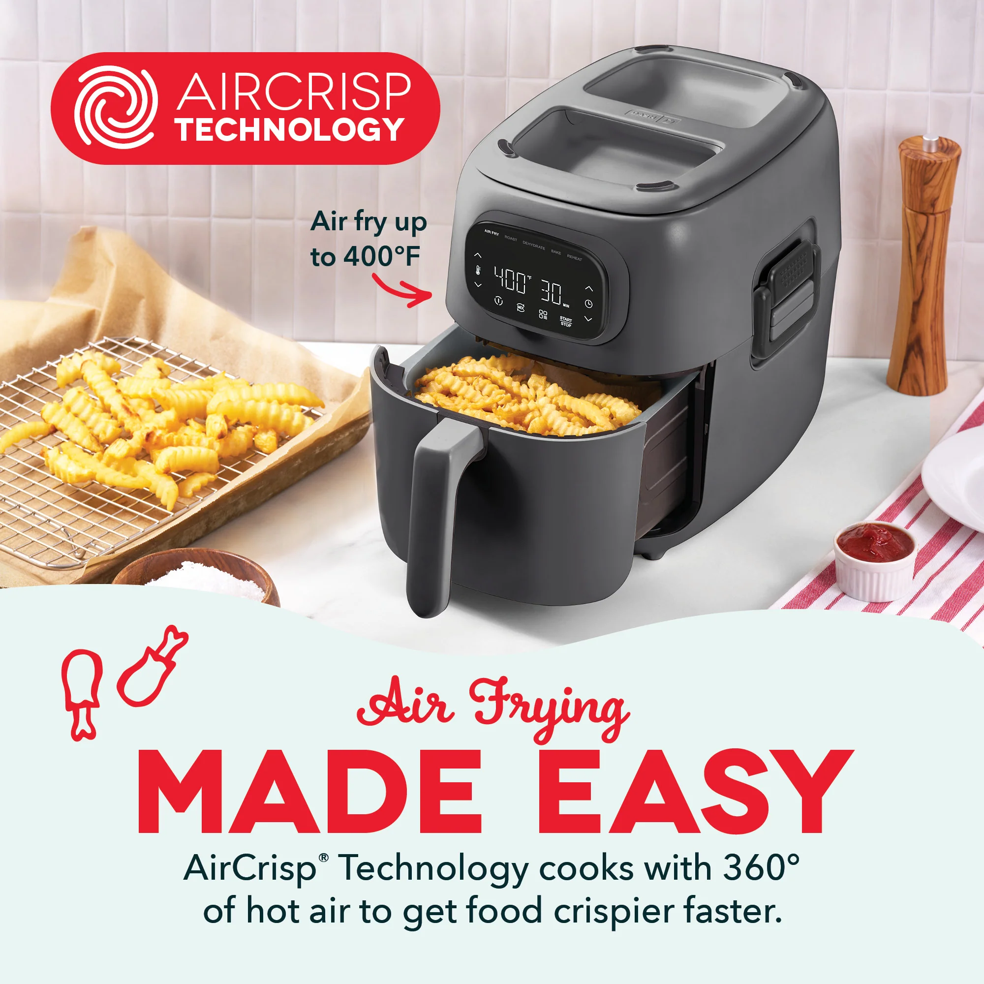 Flip & Fry™ Digital 2-in-1 Grill + Air Fryer - Image 12
