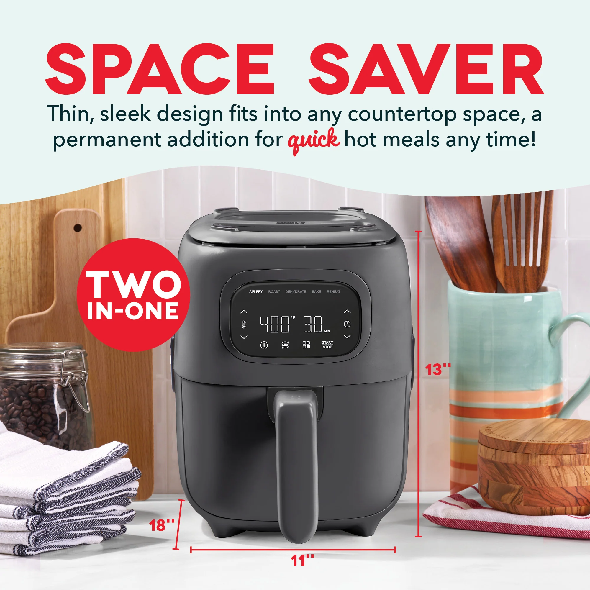 Flip & Fry™ Digital 2-in-1 Grill + Air Fryer - Image 13