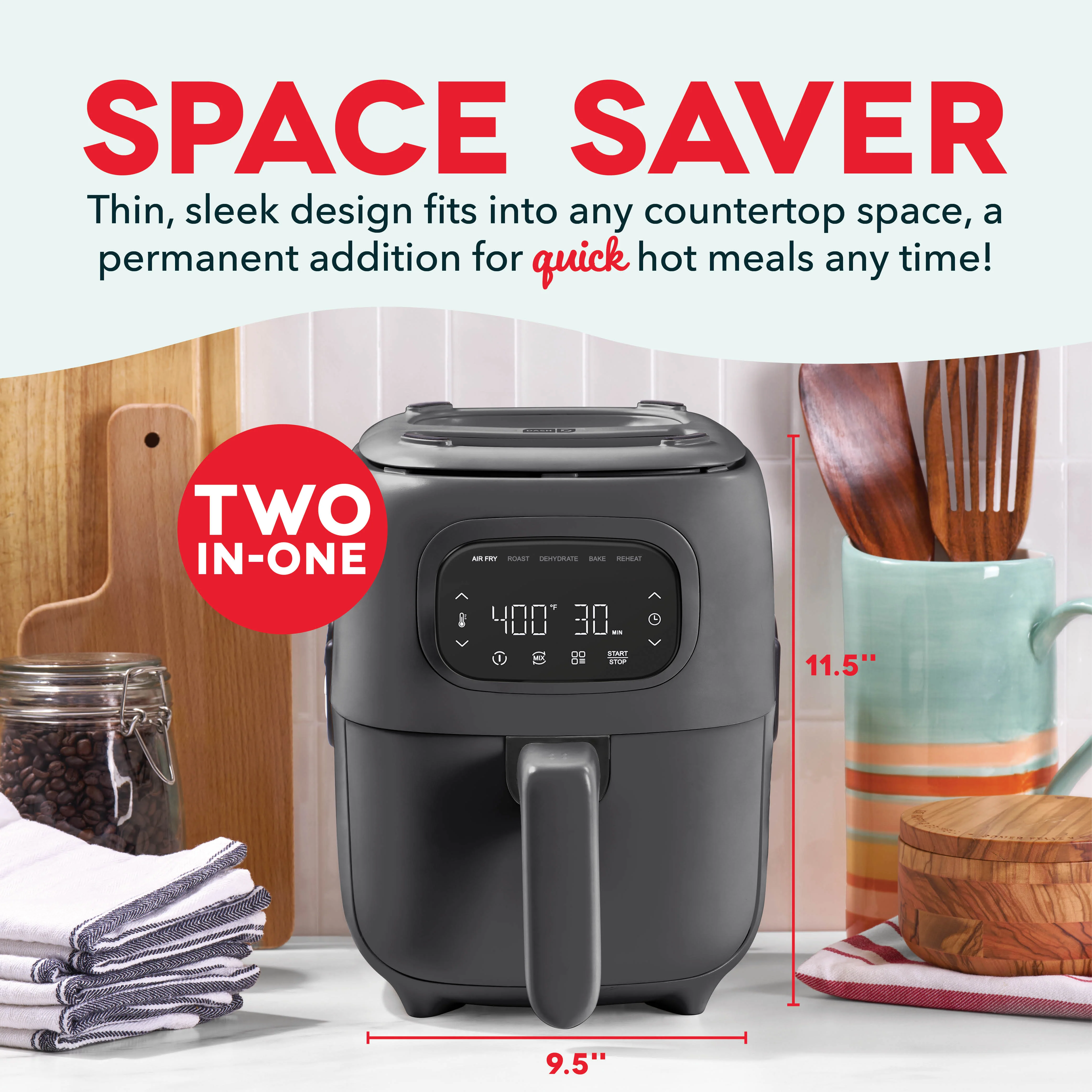 Flip & Fry™ Digital 2-in-1 Grill + Air Fryer - Image 6