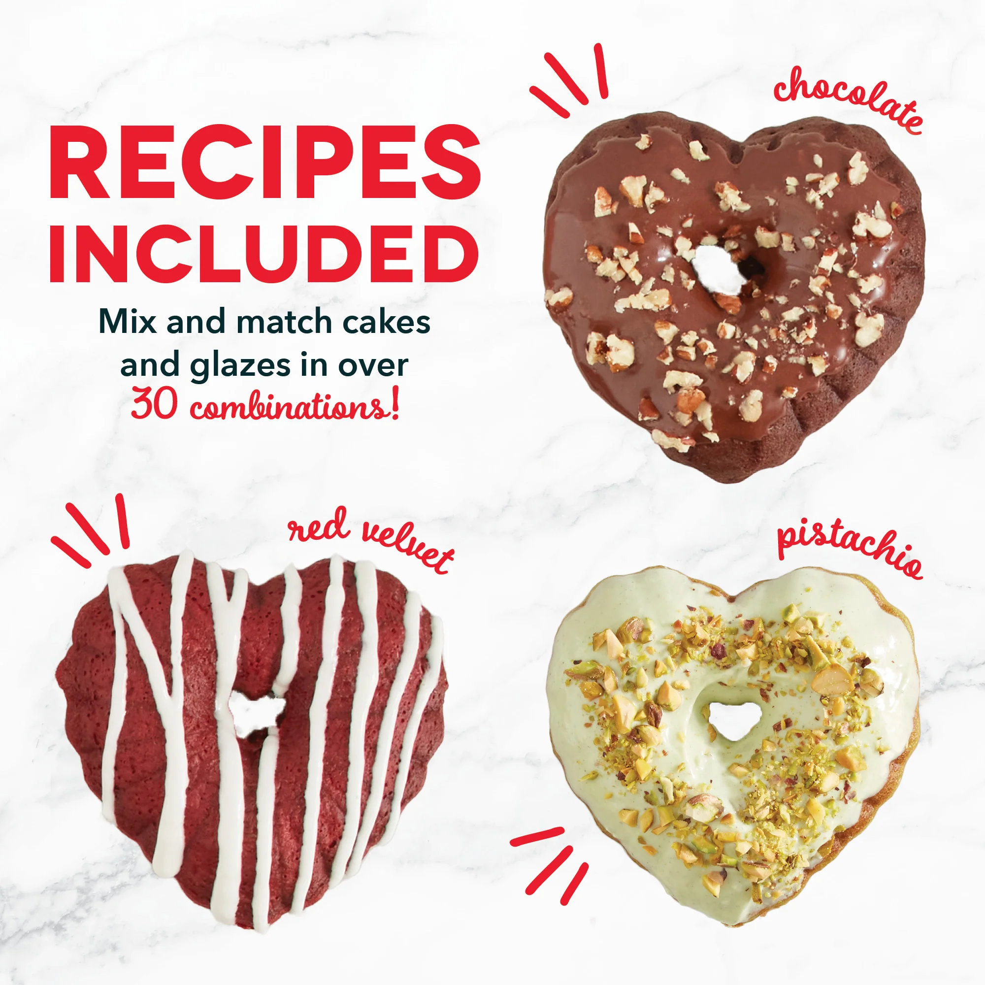 Mini Heart Bundt® Cake Maker - Image 4