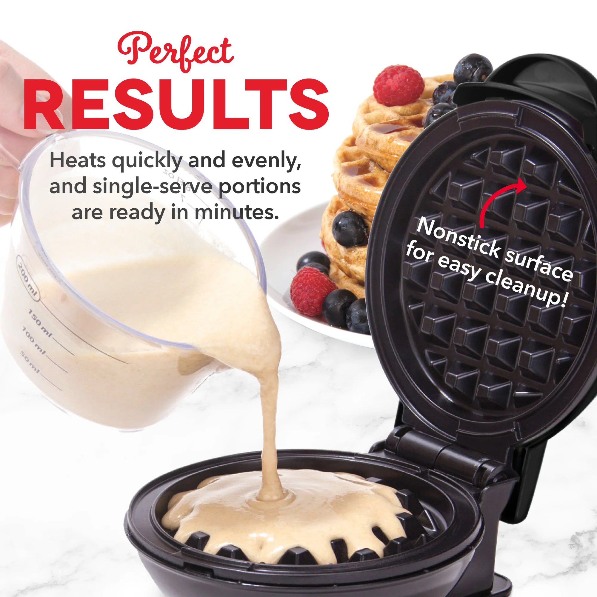 Mini Maker Waffle and Griddle 2-Pack - Image 4