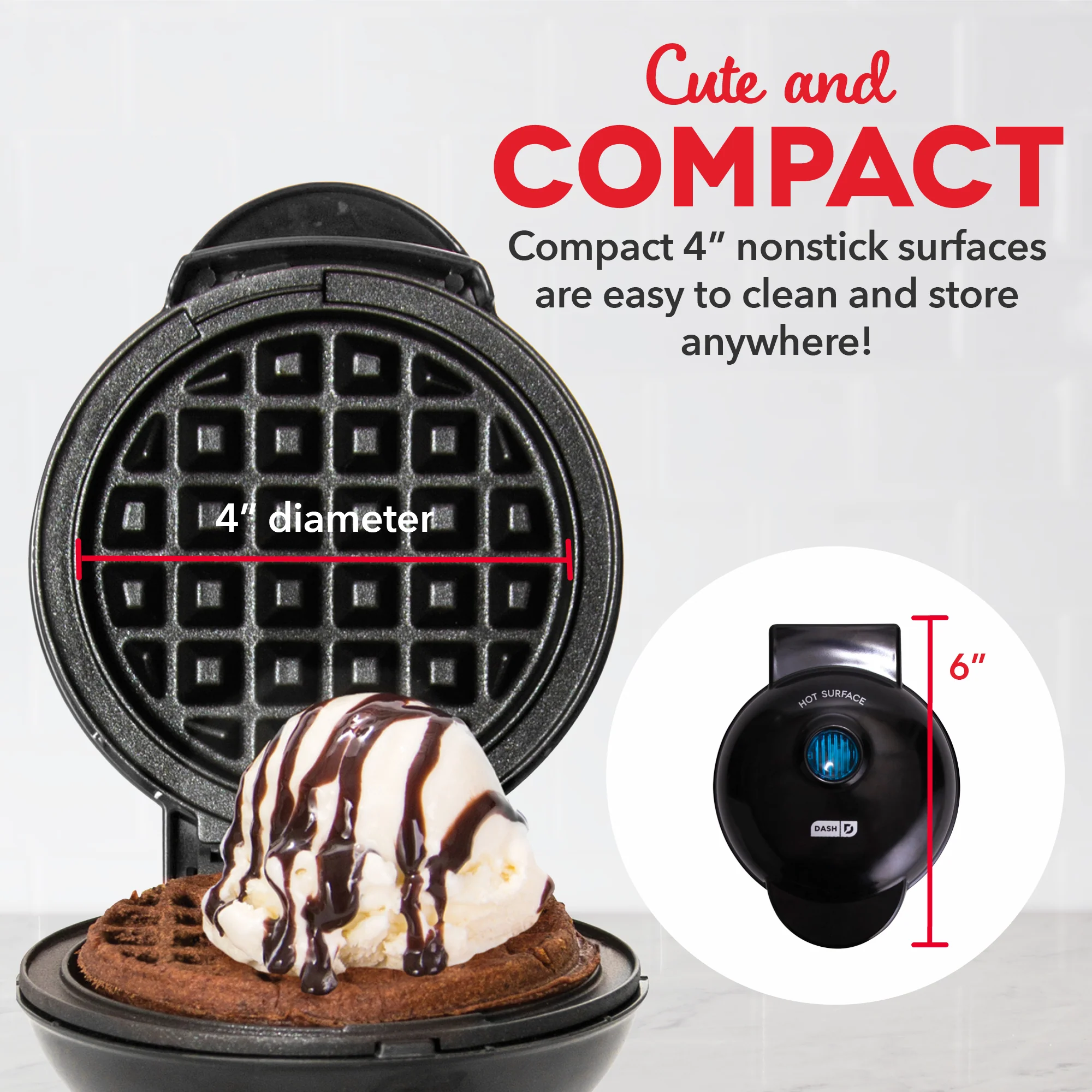 Mini Maker Waffle and Griddle 2-Pack - Image 5