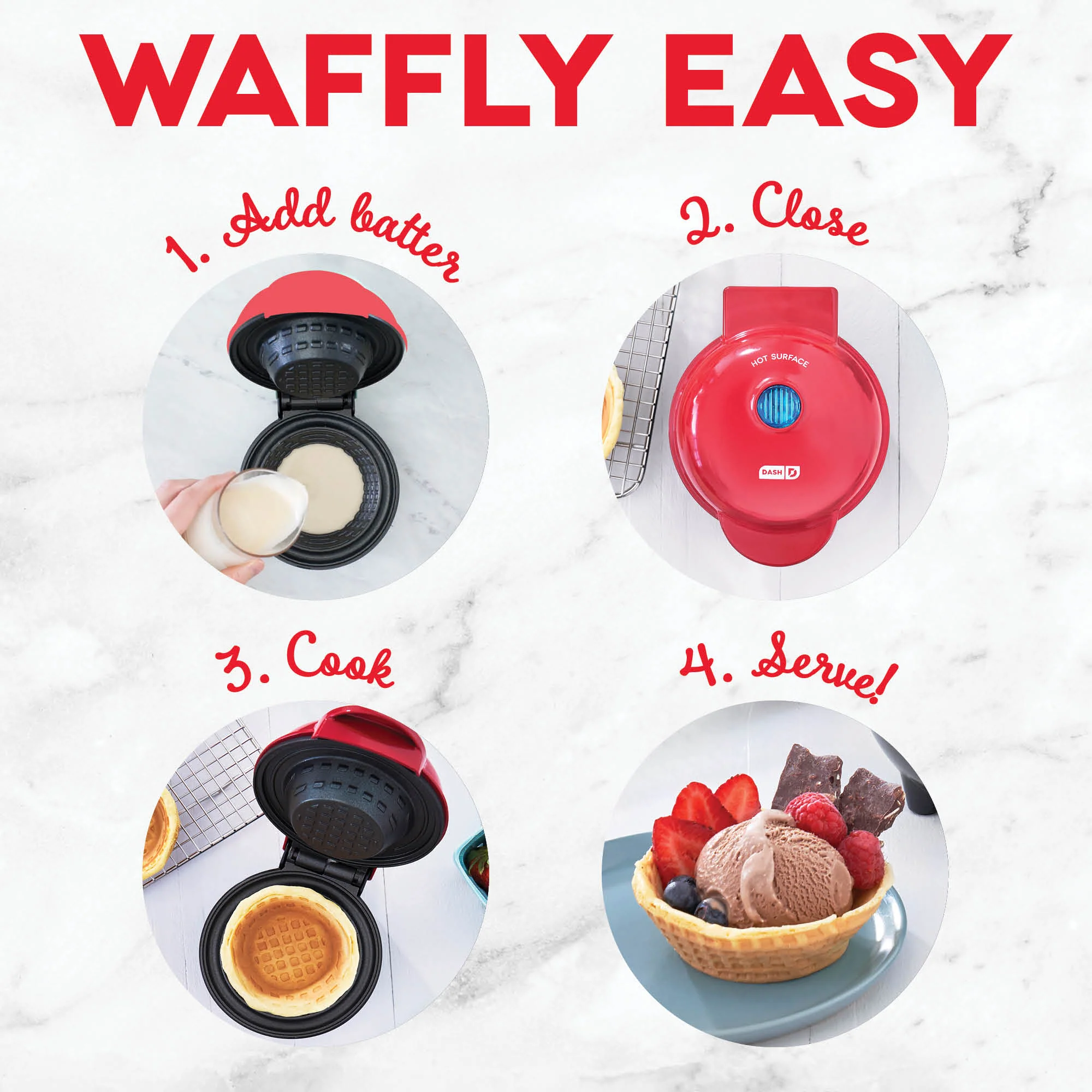 Mini Waffle Bowl Maker - Image 13