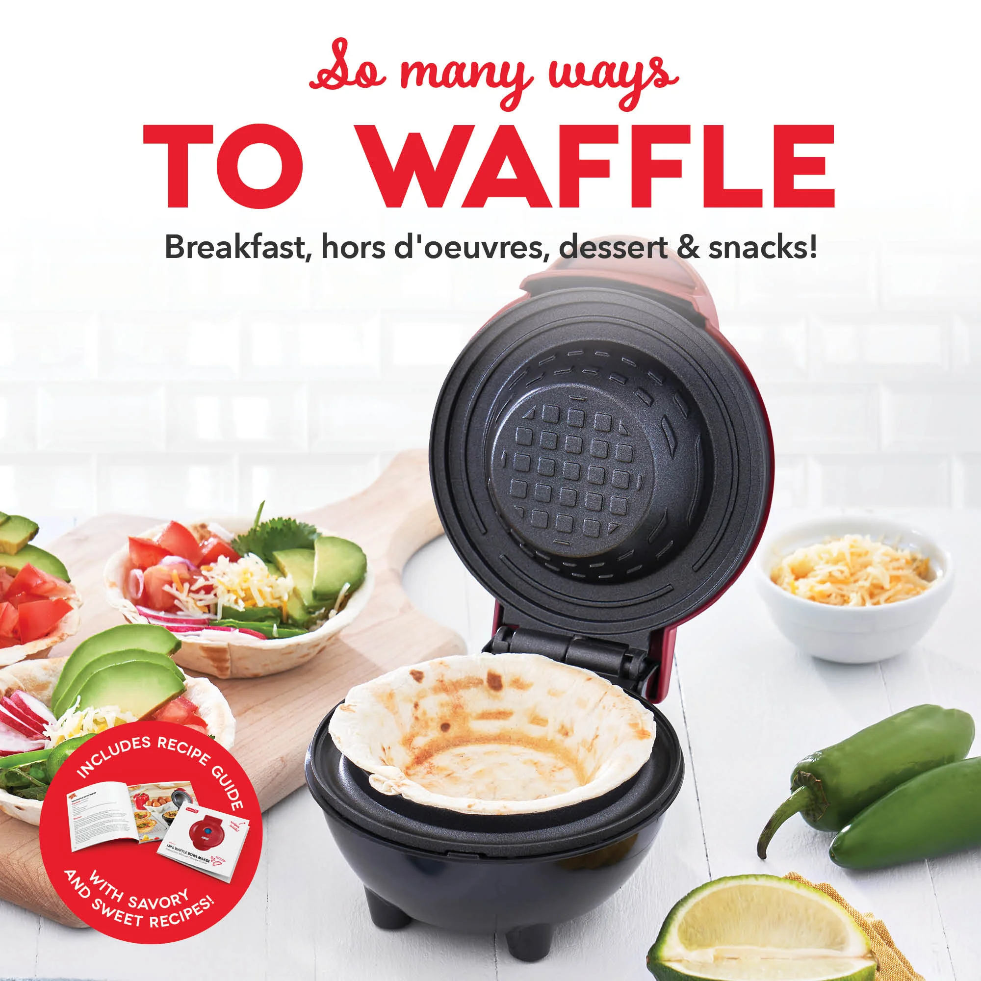Mini Waffle Bowl Maker - Image 14