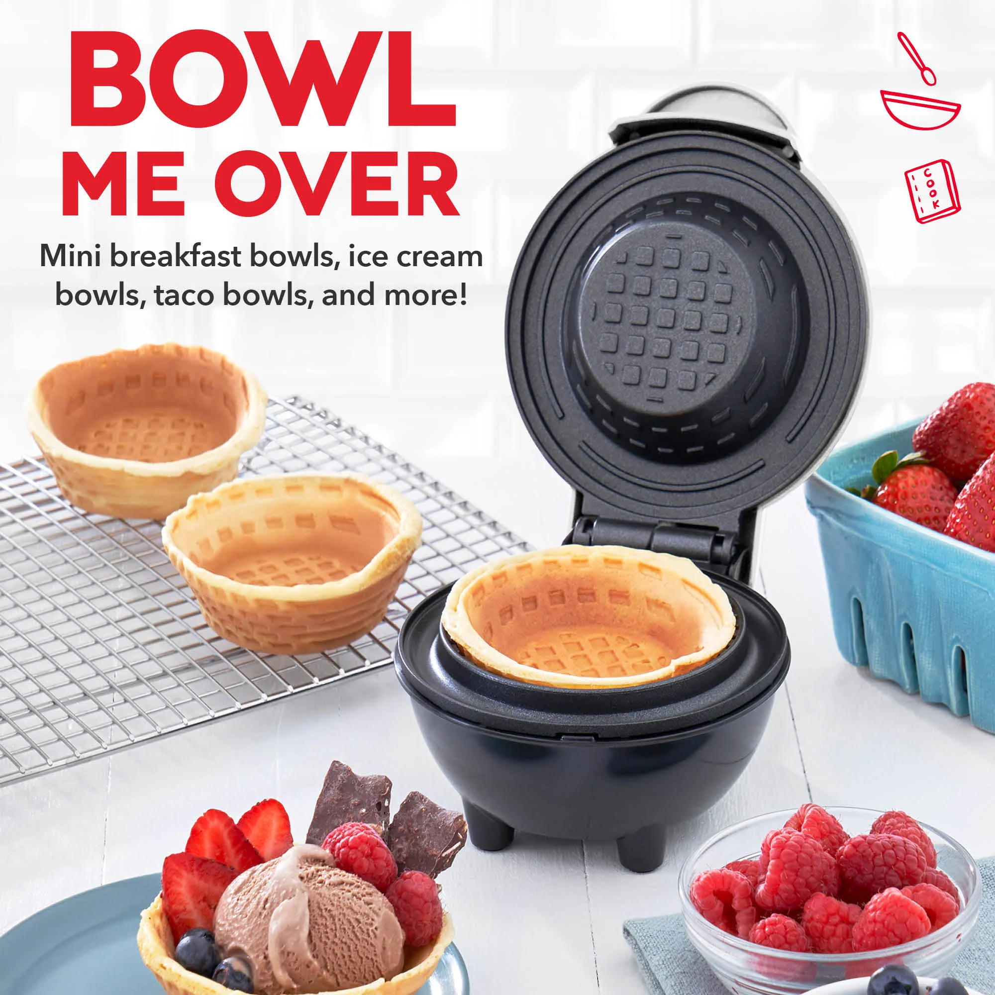 Mini Waffle Bowl Maker - Image 17