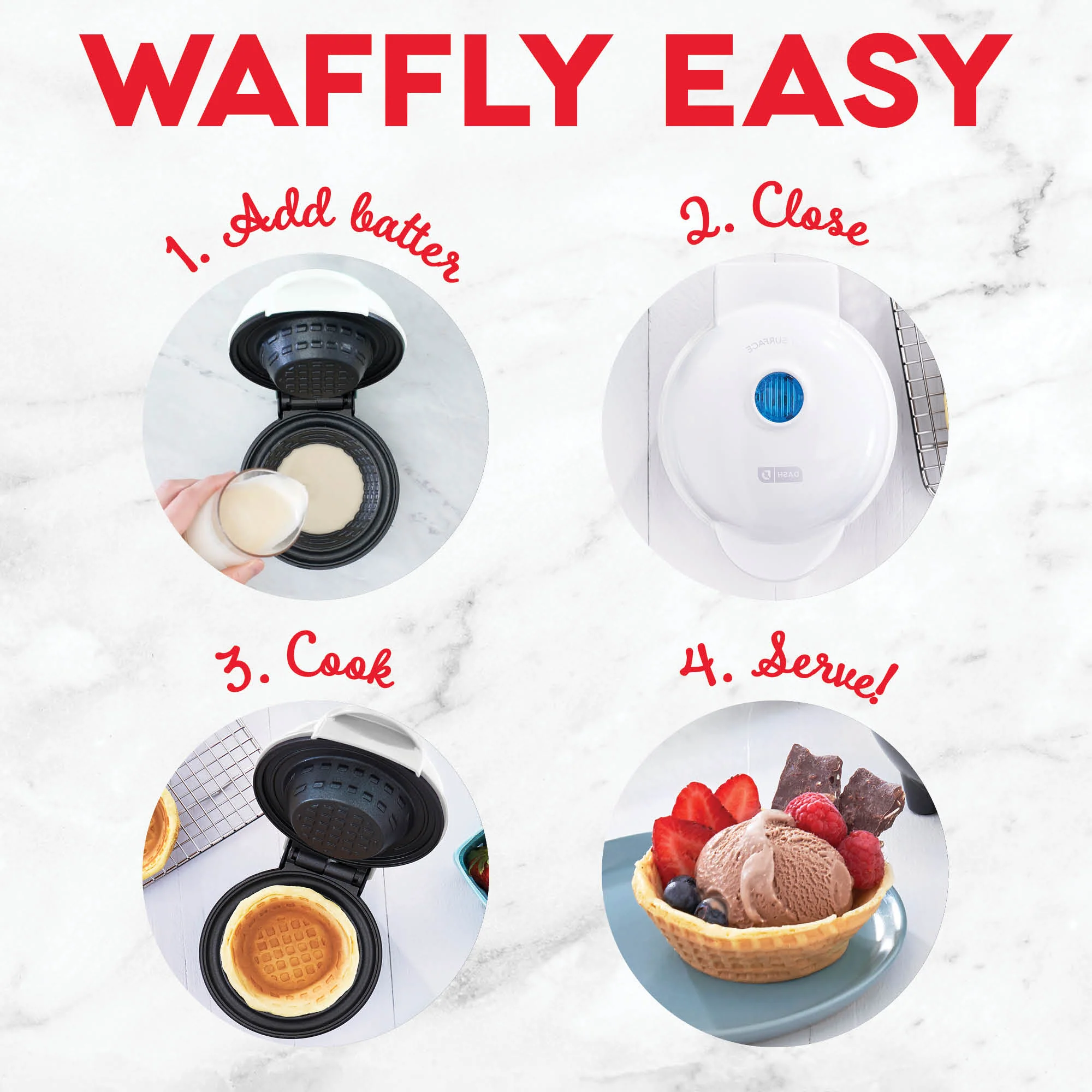 Mini Waffle Bowl Maker - Image 18