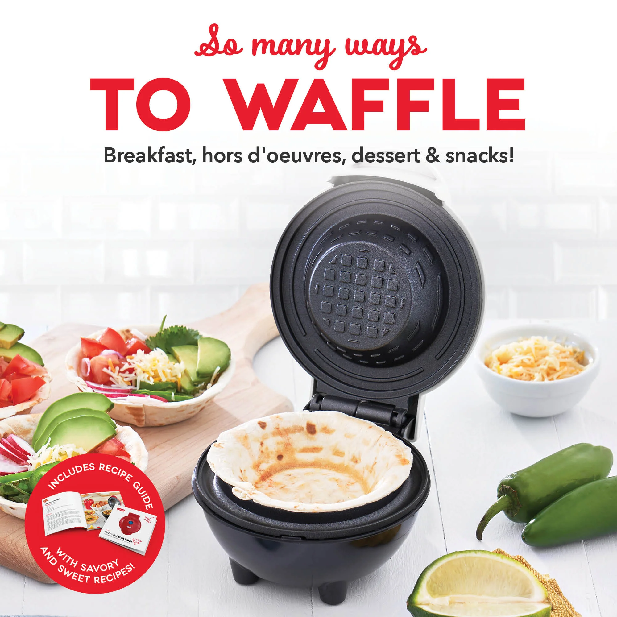 Mini Waffle Bowl Maker - Image 19