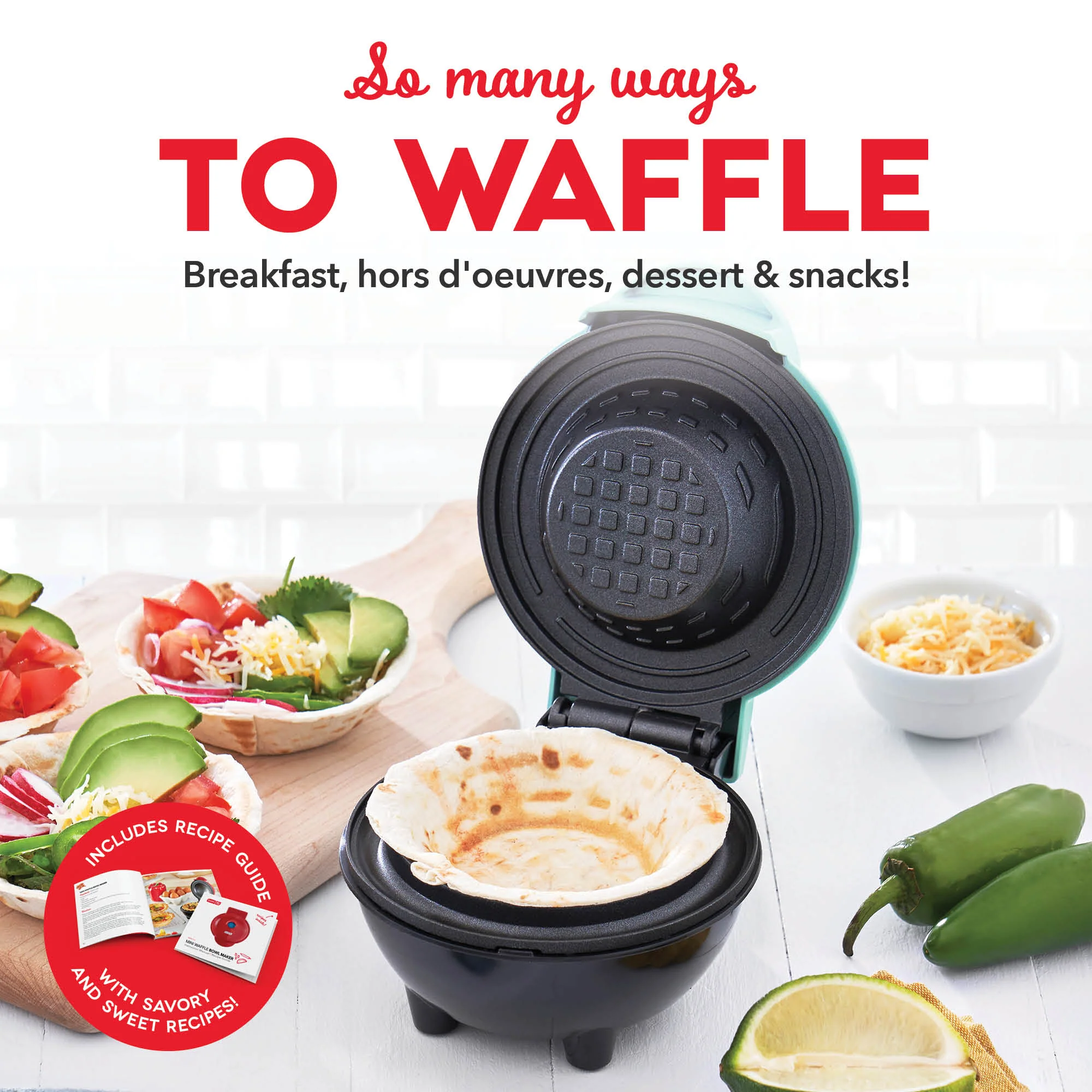 Mini Waffle Bowl Maker - Image 4