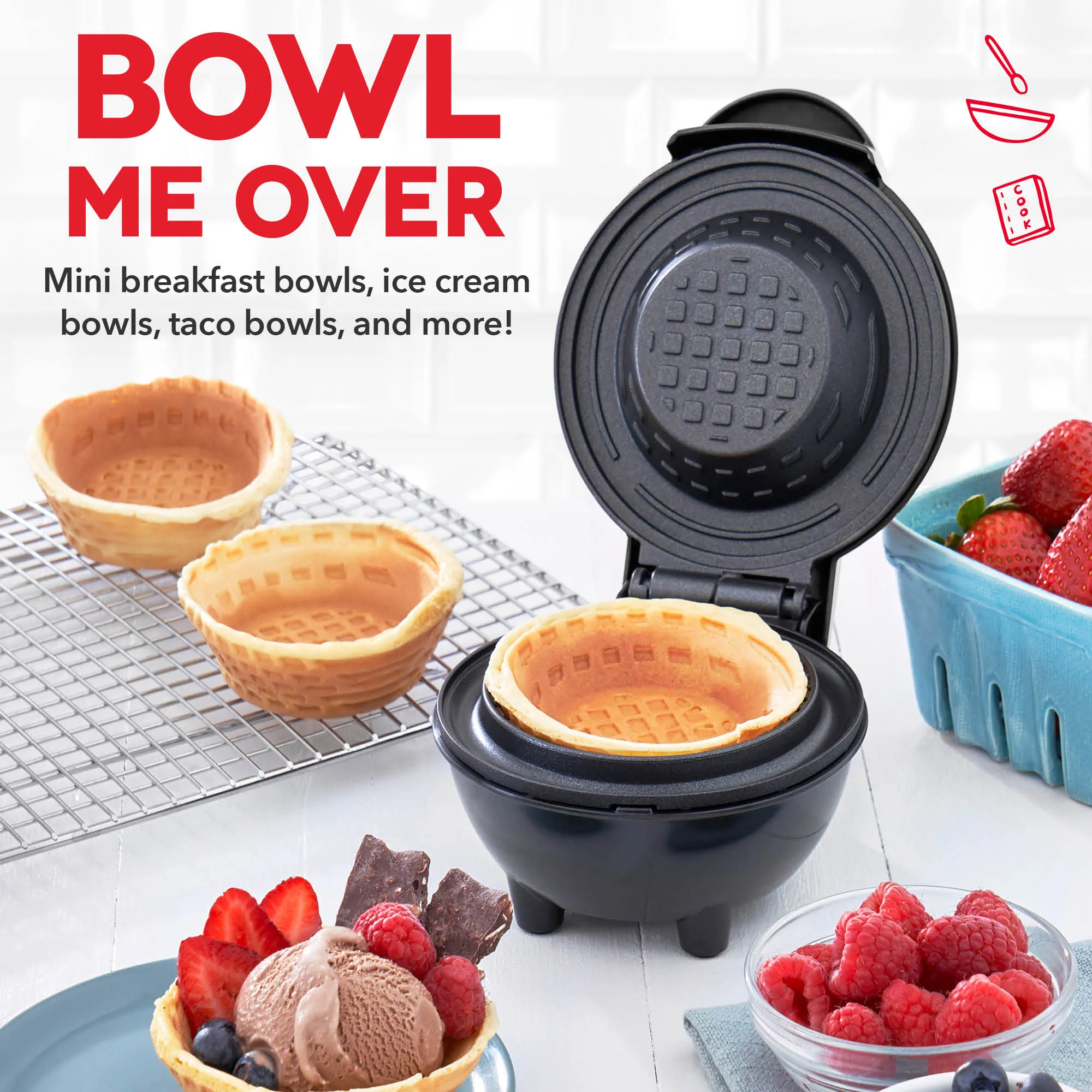 Mini Waffle Bowl Maker - Image 7