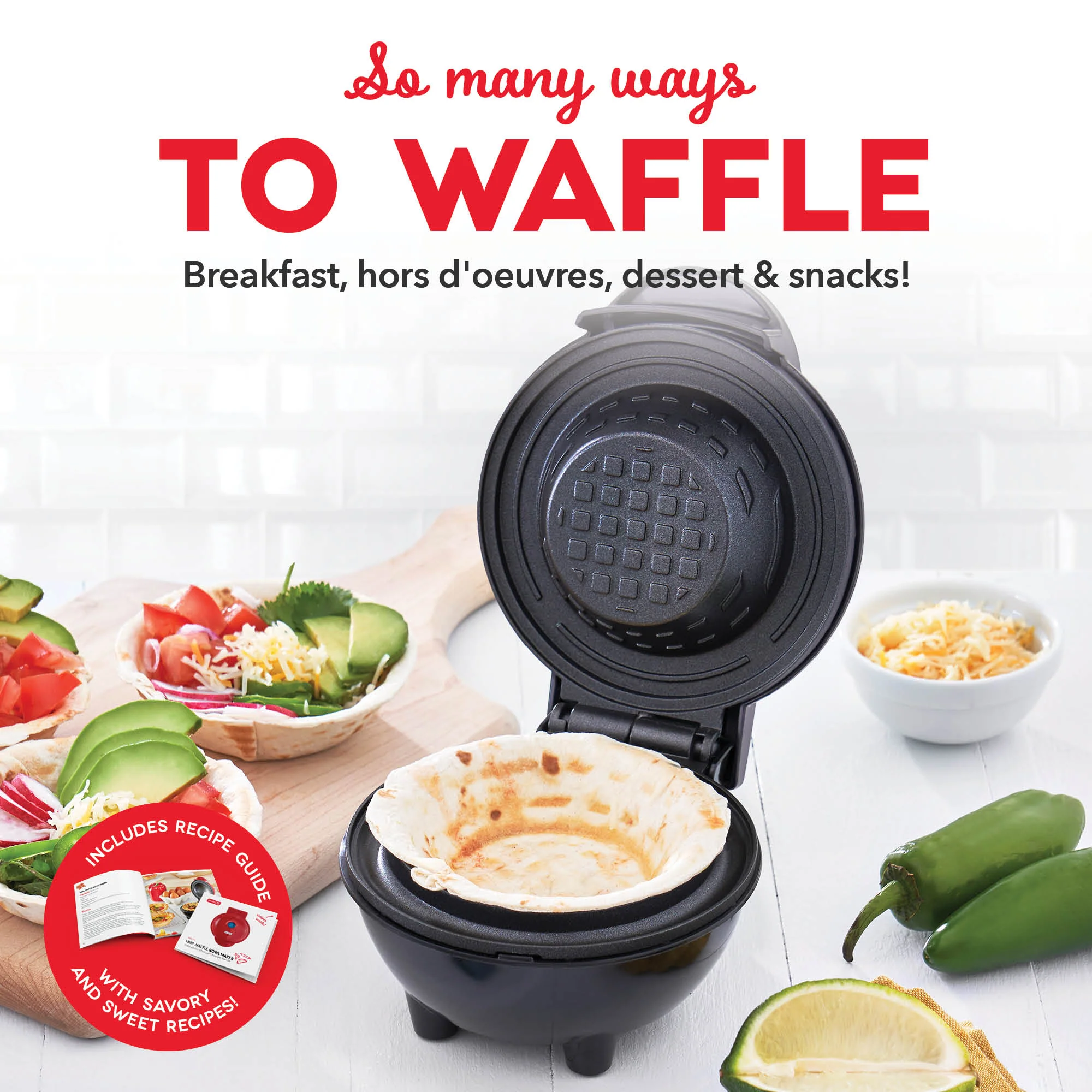 Mini Waffle Bowl Maker - Image 9