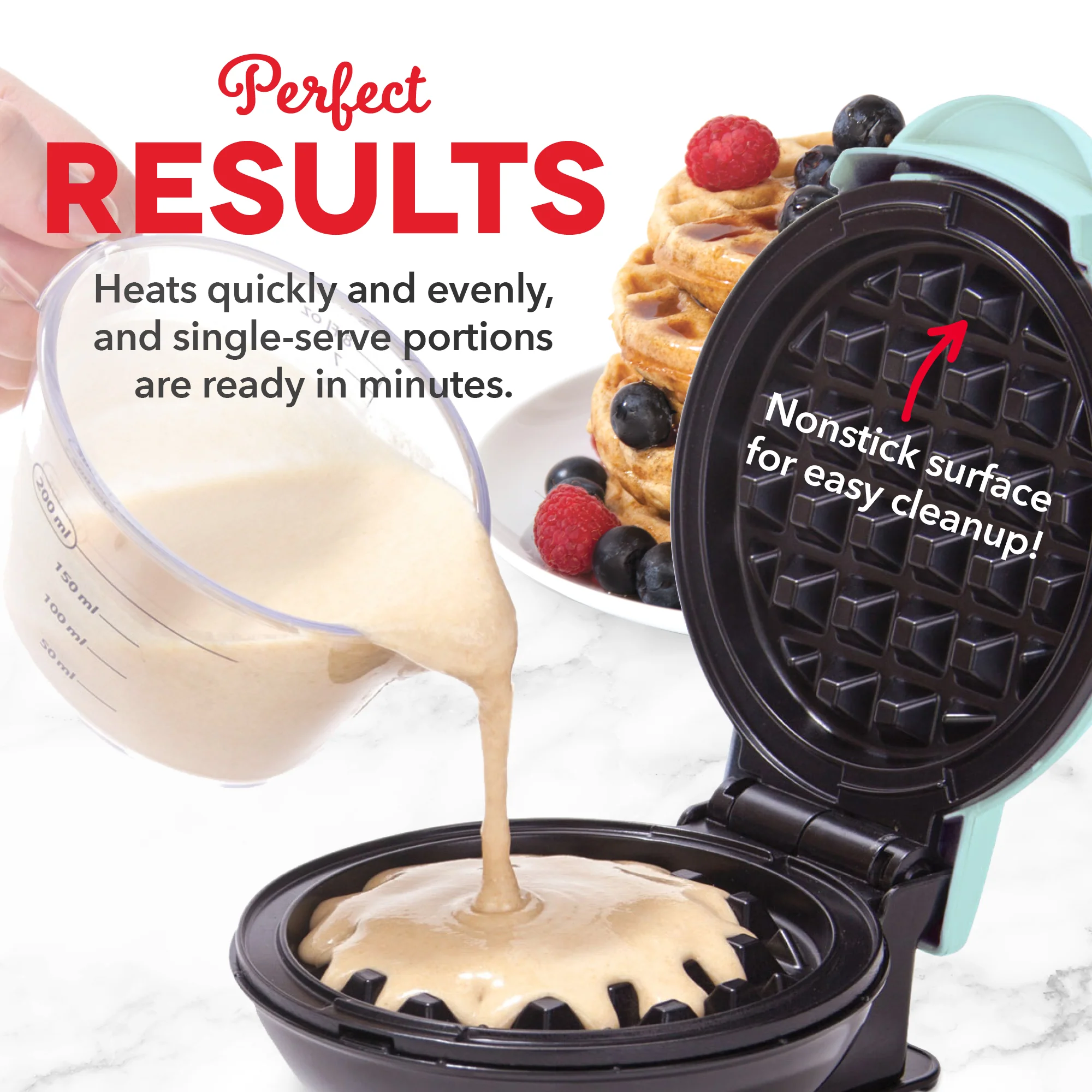 Mini Waffle Maker 2-Packs - Image 3