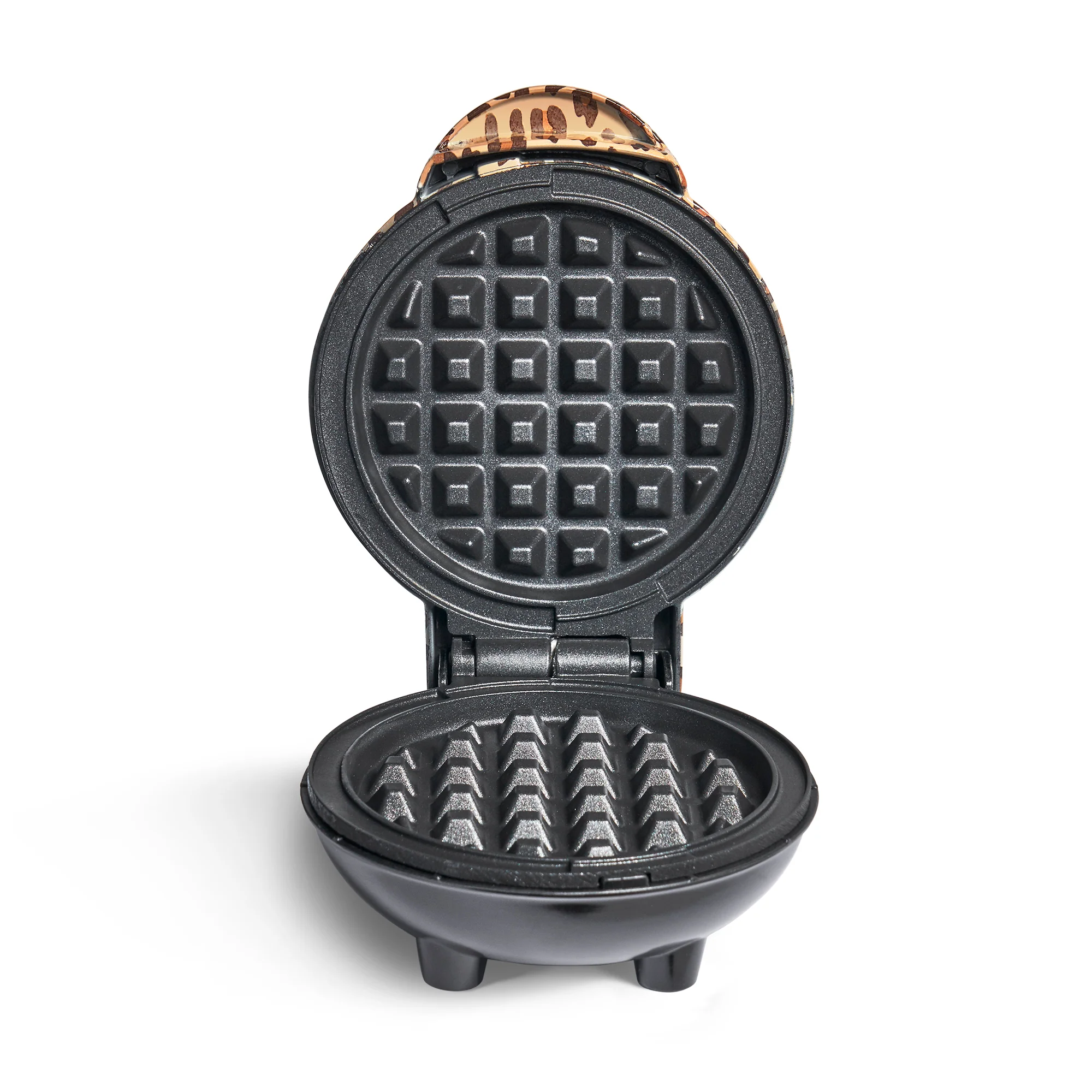Mini Waffle Maker with Leopard Print - Image 4