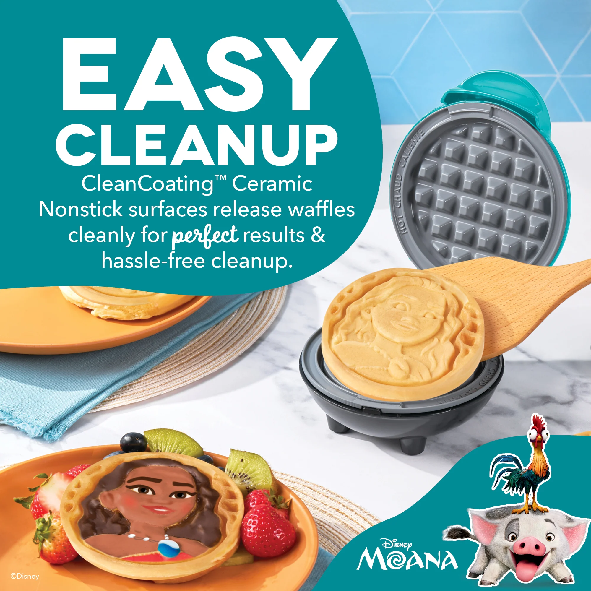 Moana Mini Waffle Maker - Image 5