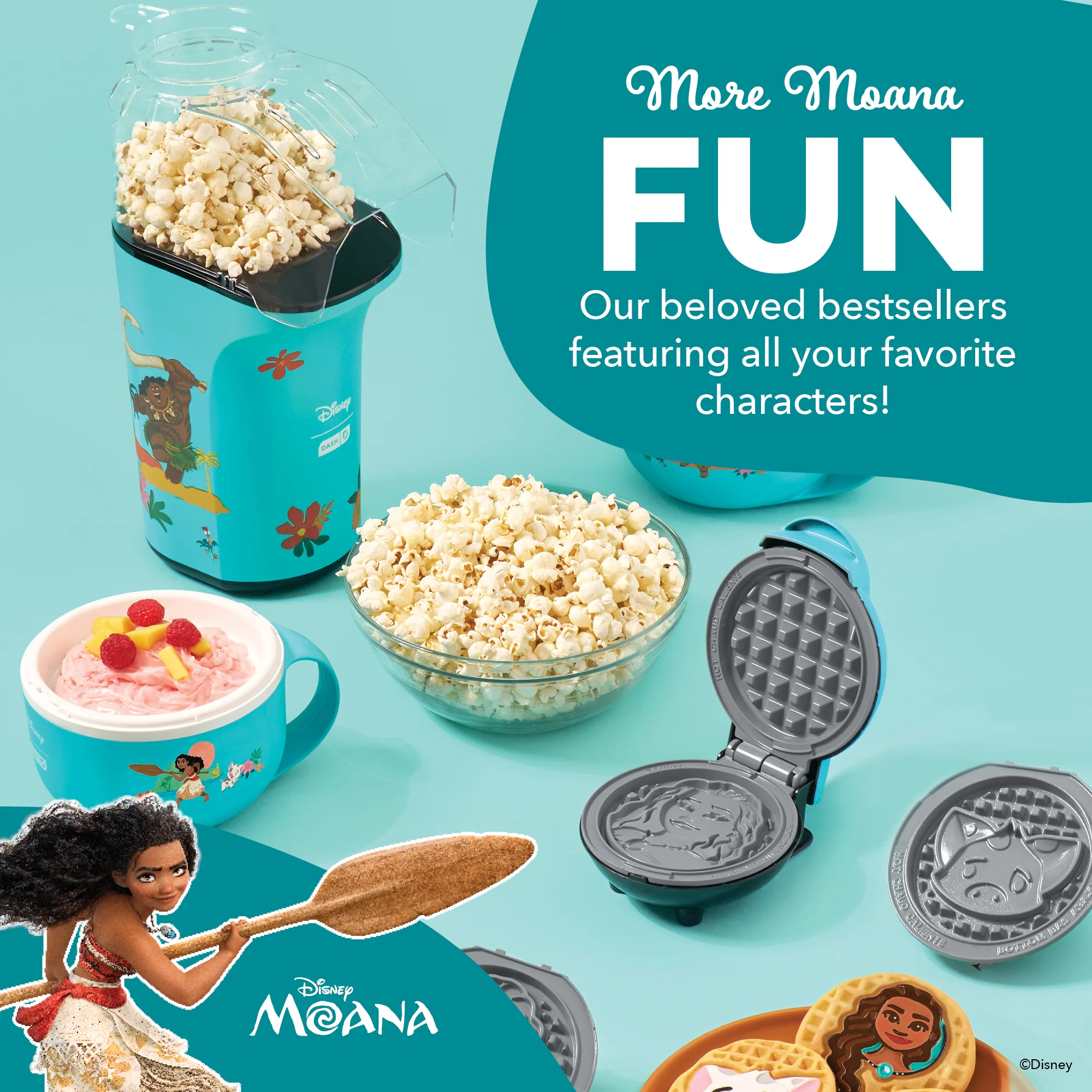 Moana Mini Waffle Maker - Image 7