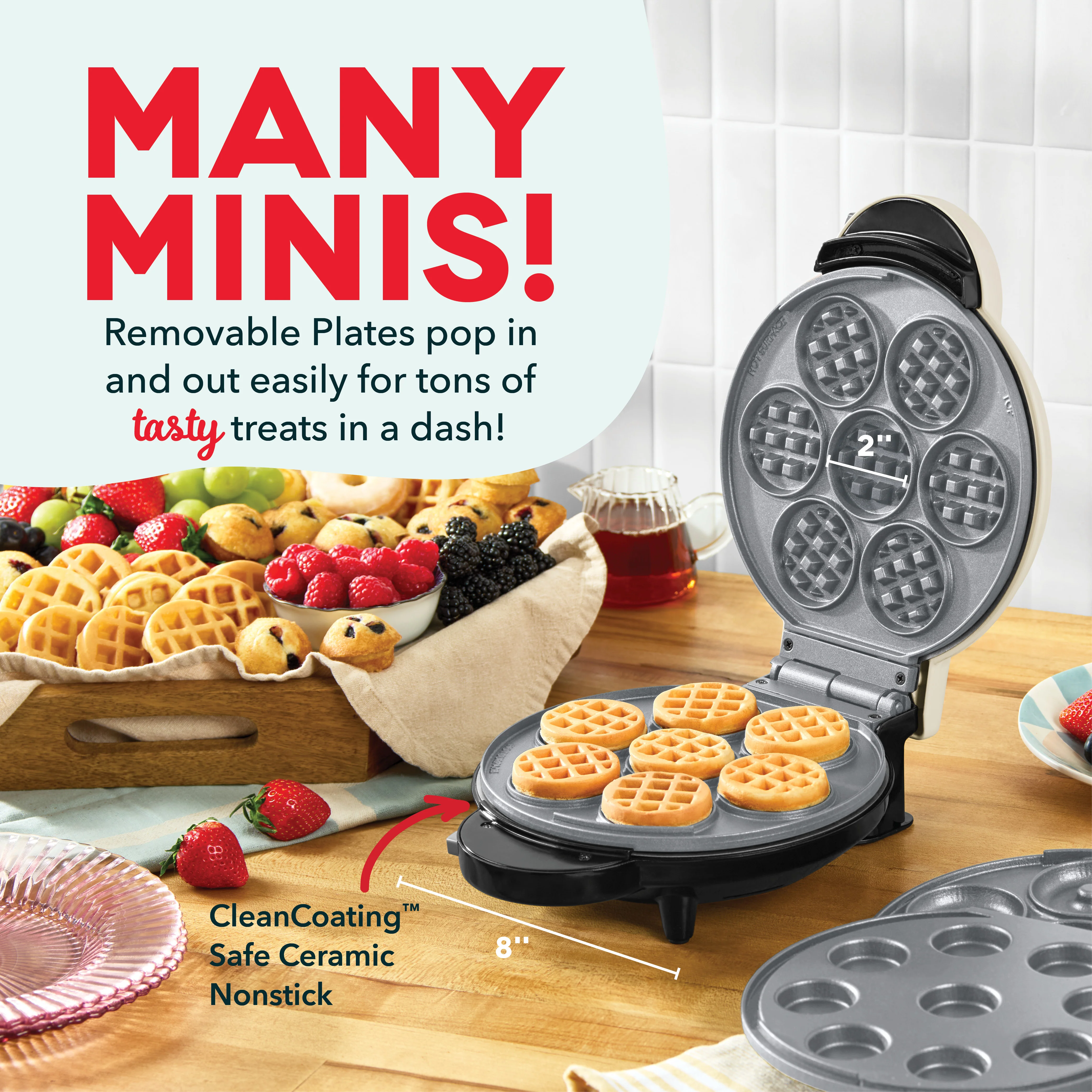 MultiMaker® Treat Maker System: Waffle Bite, Mini Donut, Mini Cupcake - Image 4