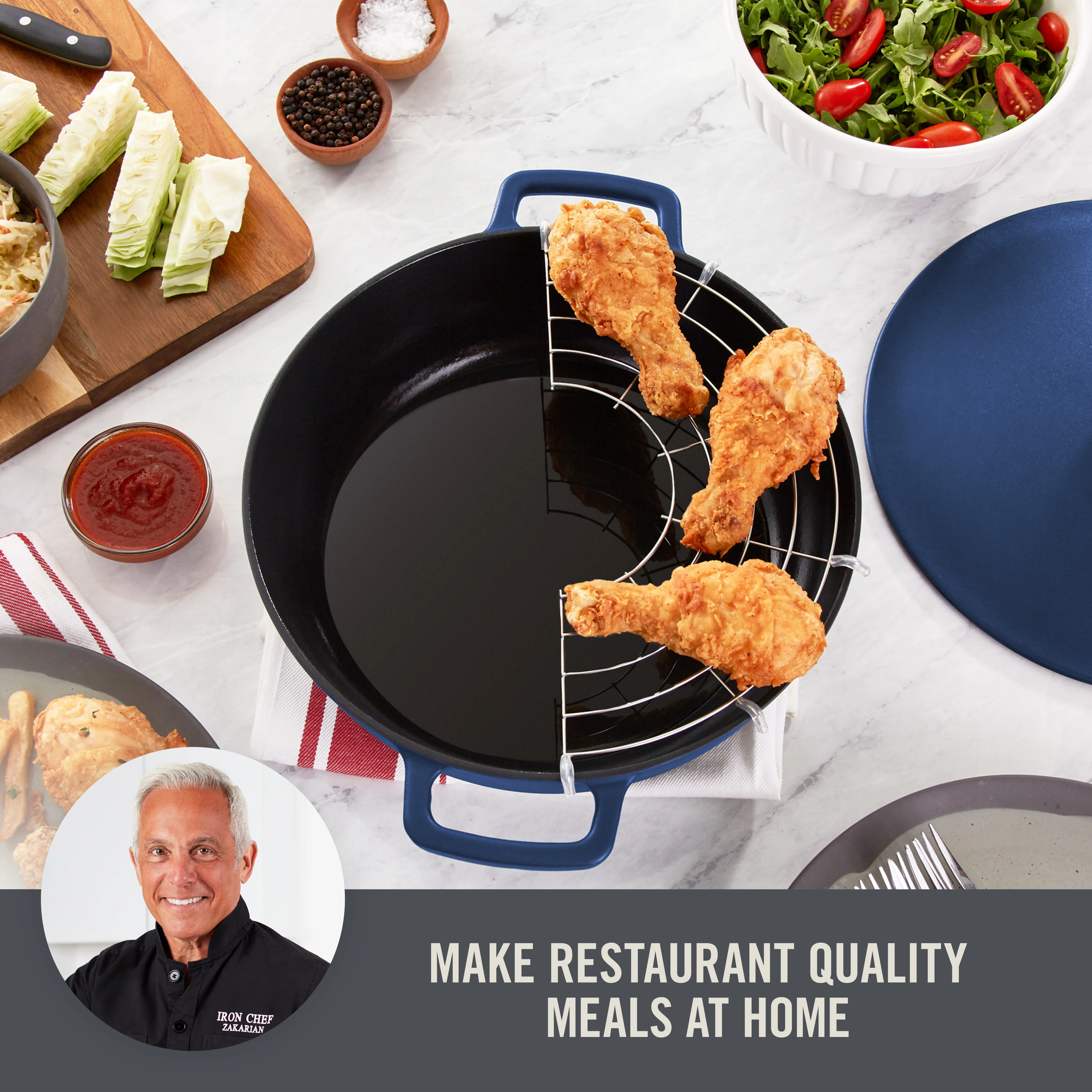 4.5 Qt. Nonstick Cast Iron Braiser - Image 10