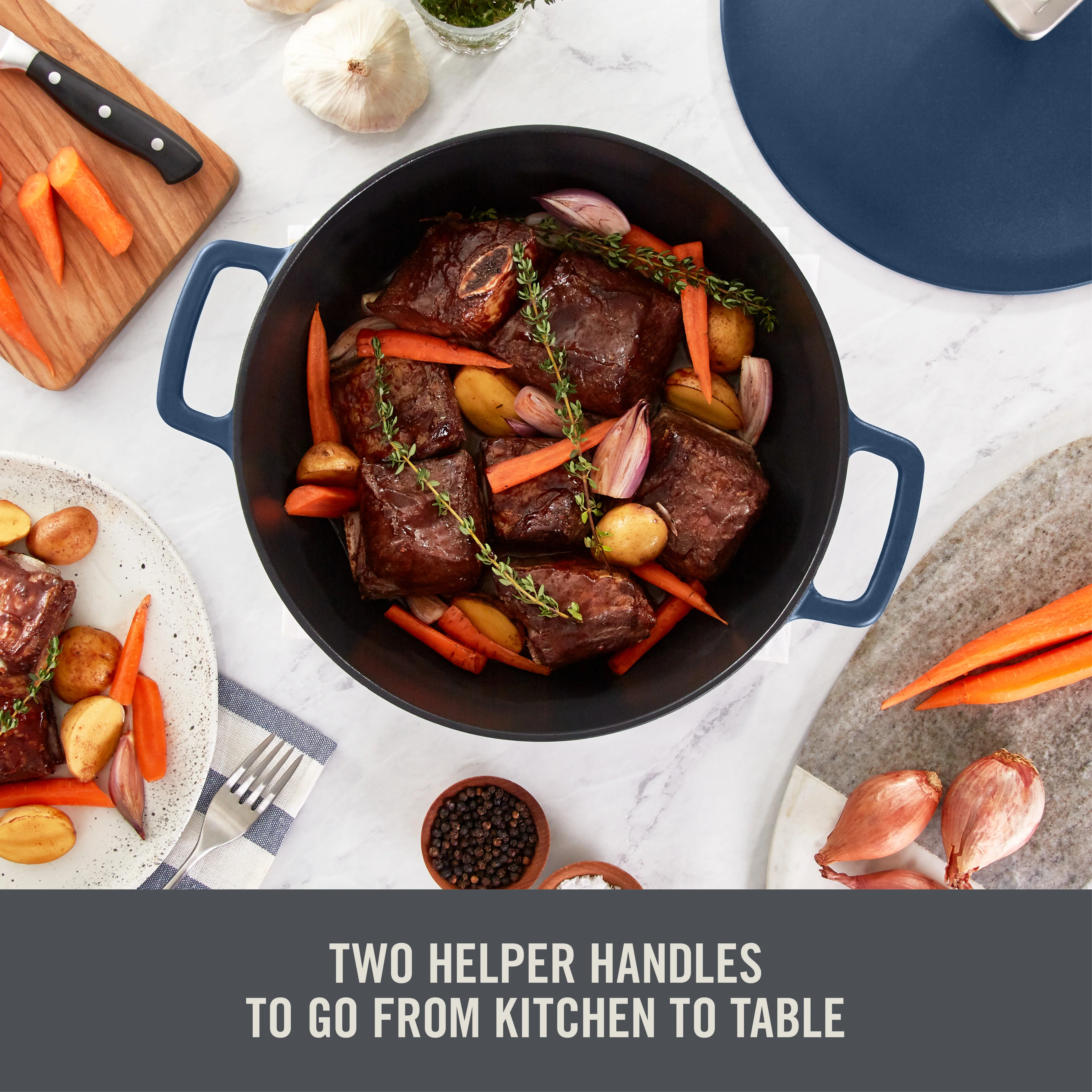 4.5 Qt. Nonstick Cast Iron Braiser - Image 11