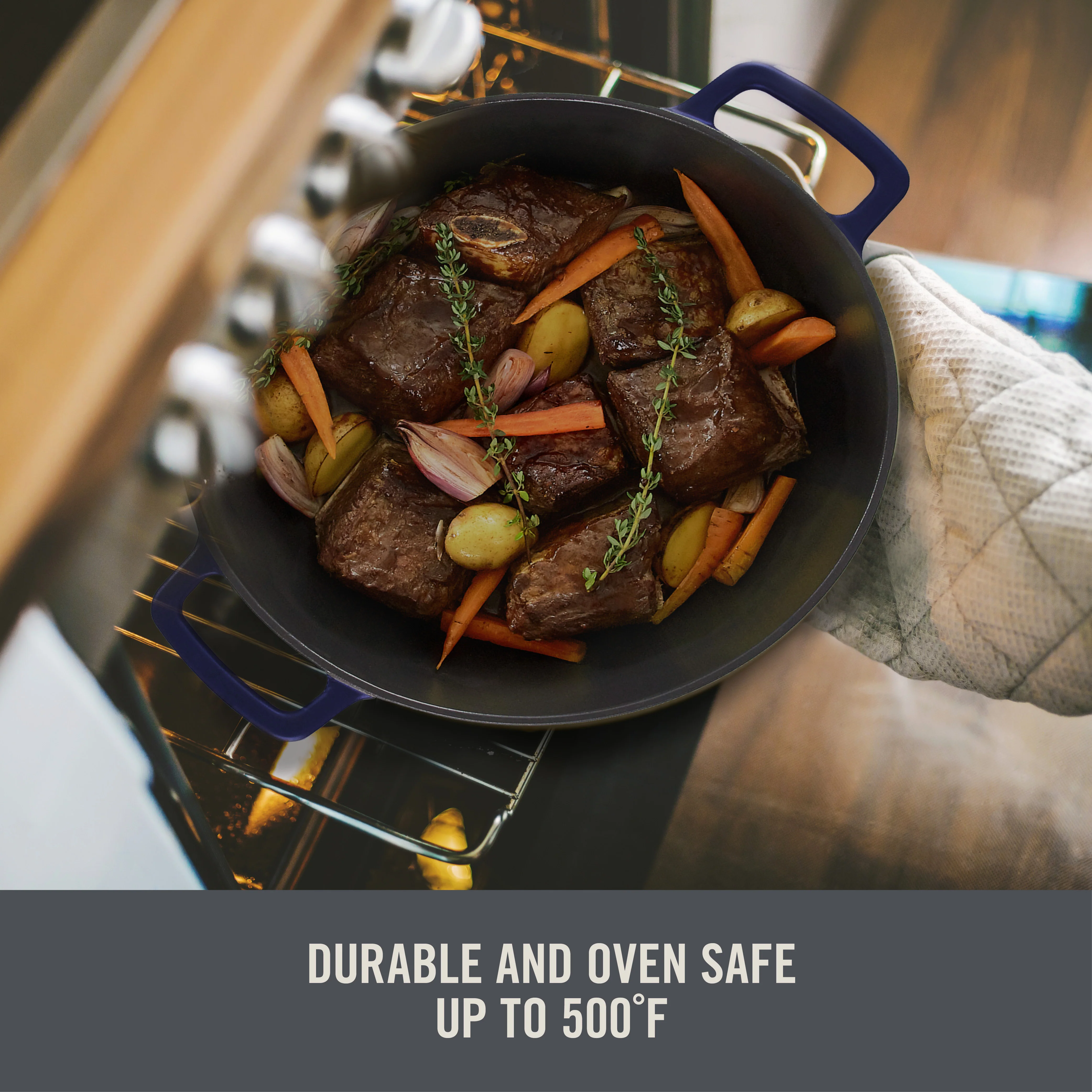 4.5 Qt. Nonstick Cast Iron Braiser - Image 12