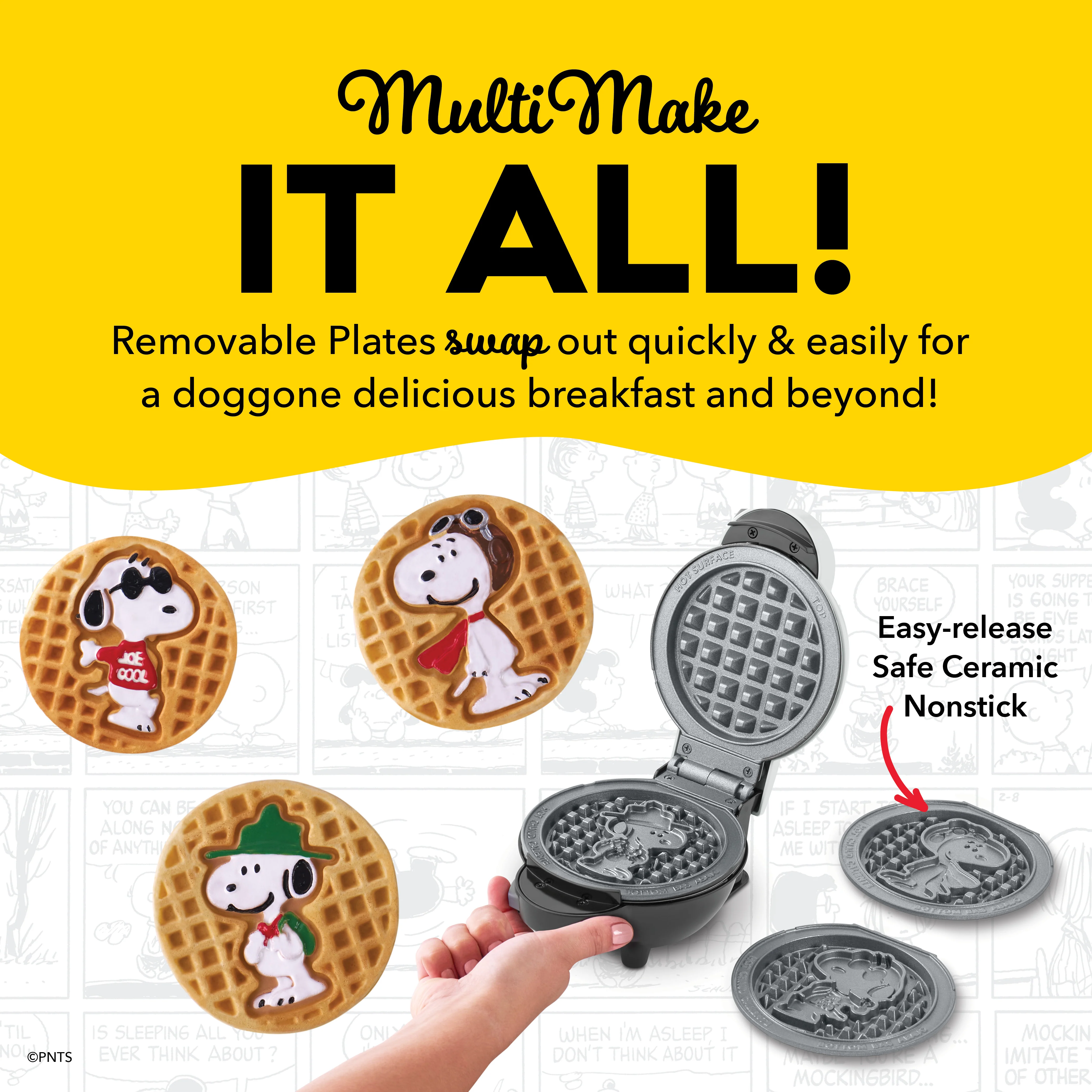 Peanuts® MultiMaker® Mini System with Removable Plates - Image 4
