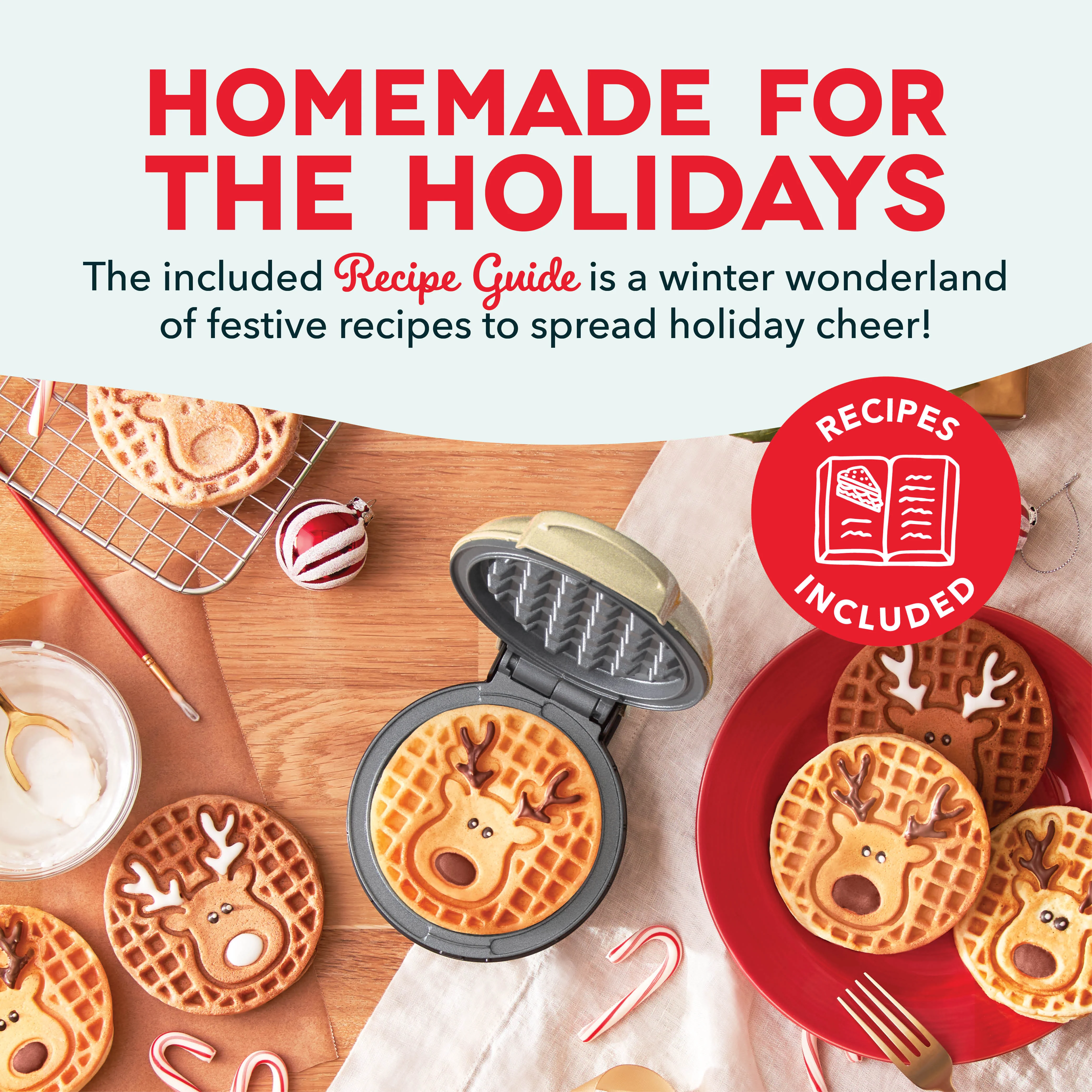 Reindeer Mini Waffle Maker - Image 6