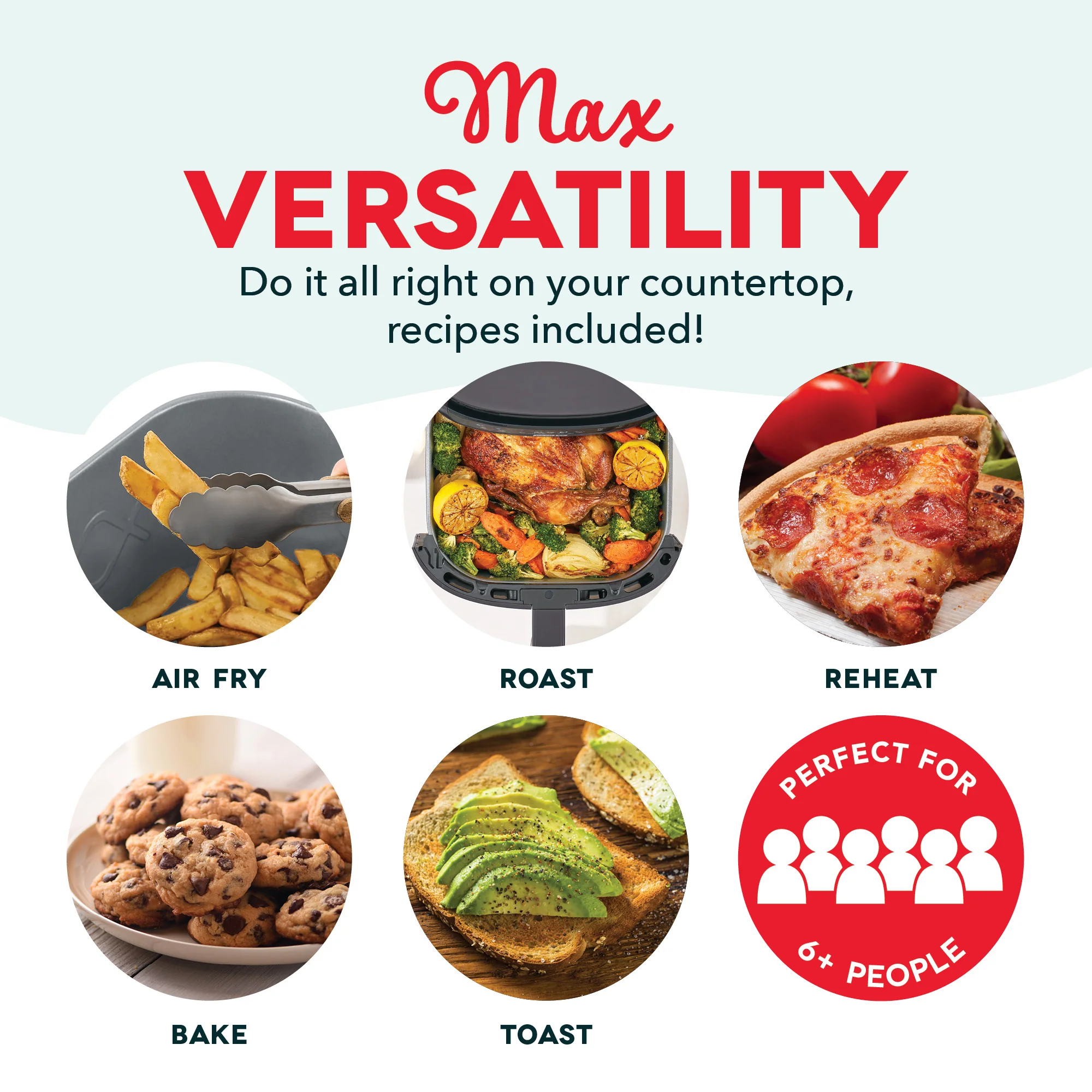 Tasti-Crisp™ 8QT Max Pro Ceramic Air Fryer - Image 11