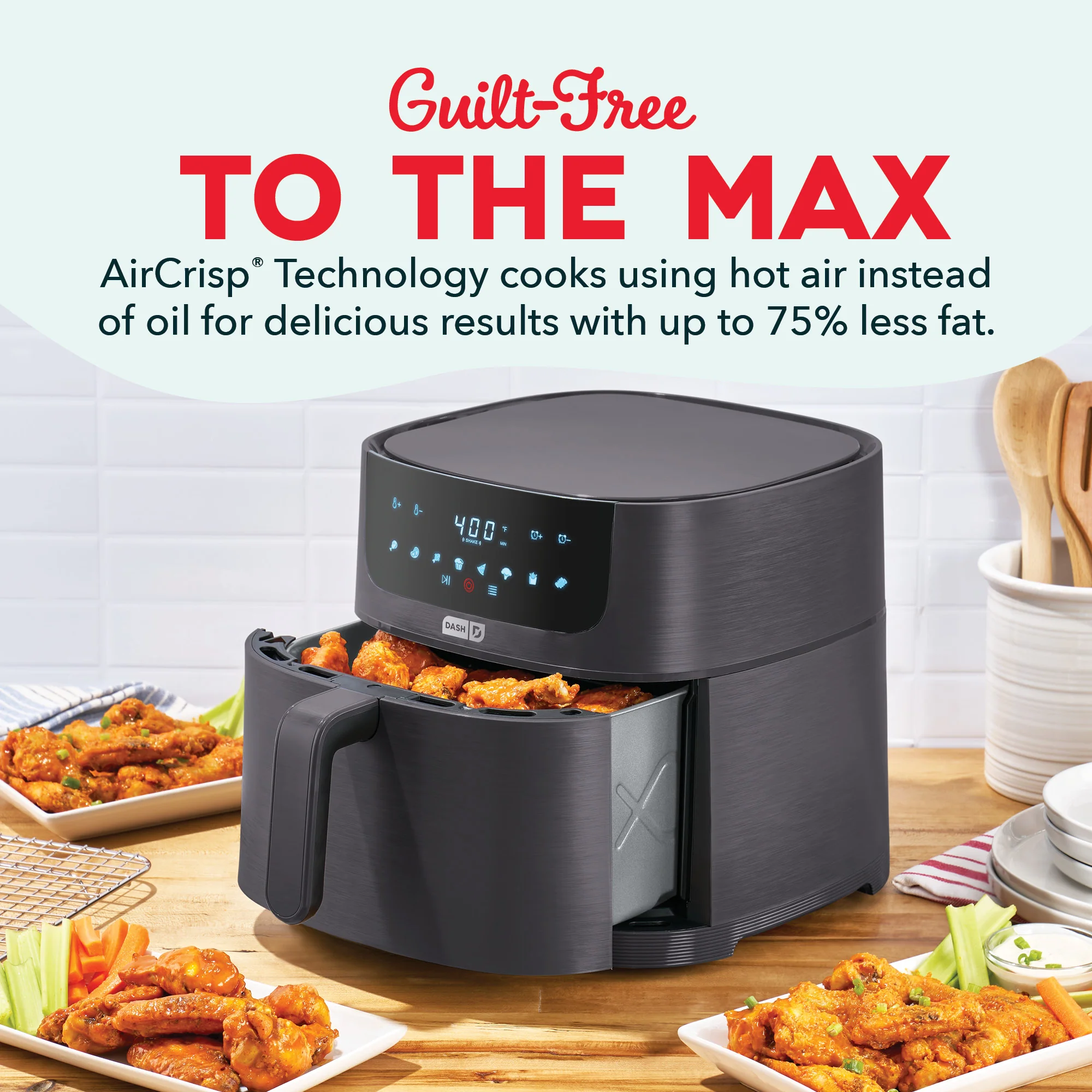 Tasti-Crisp™ 8QT Max Pro Ceramic Air Fryer - Image 12