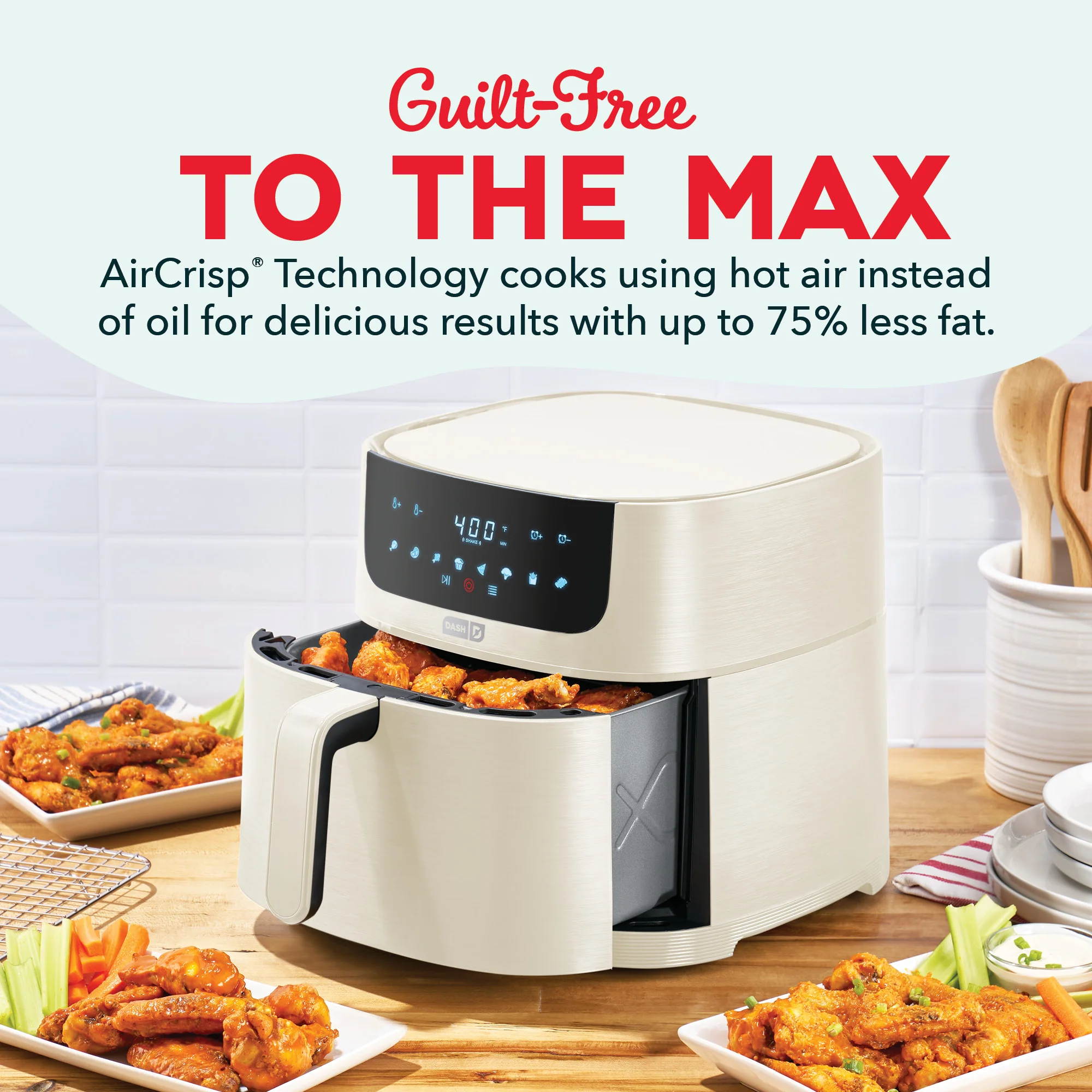 Tasti-Crisp™ 8QT Max Pro Ceramic Air Fryer - Image 6