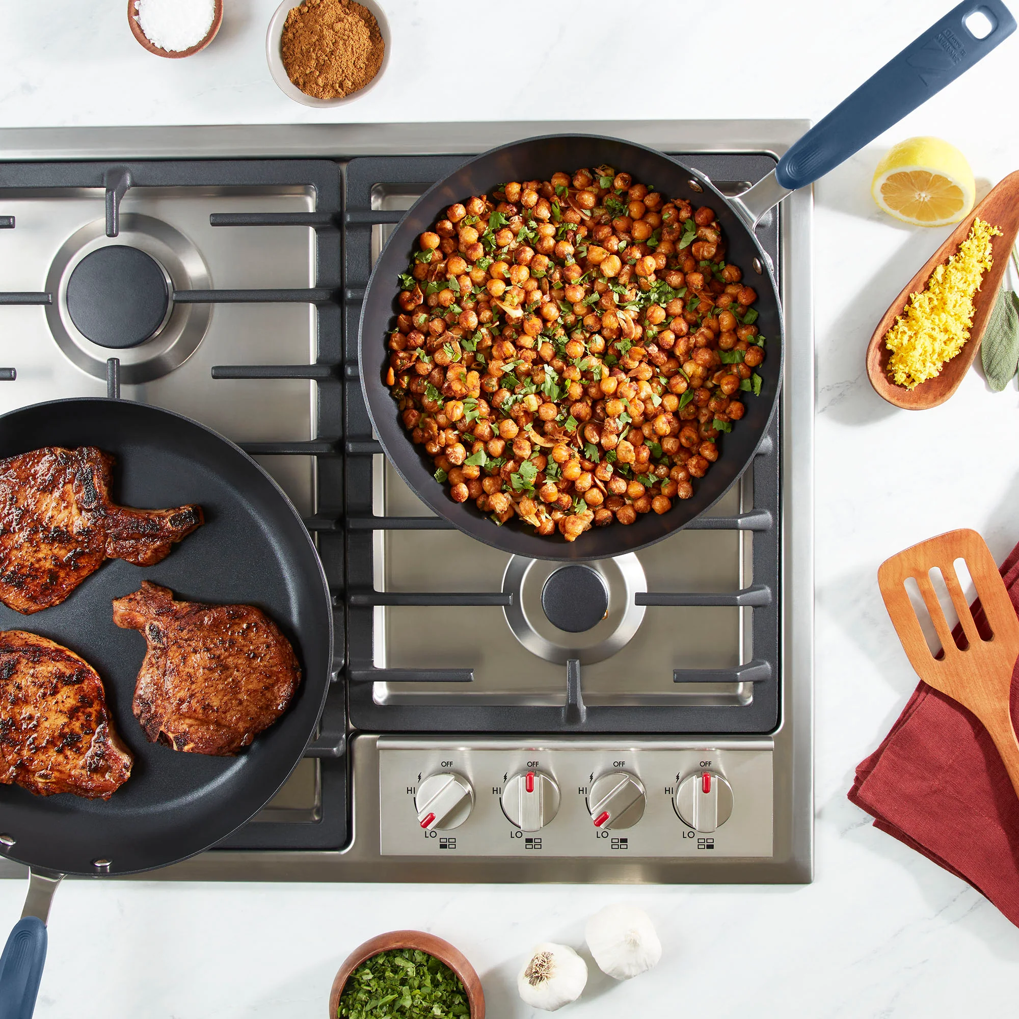 TruPro™ 10" and 12" Stainless Steel Fry Pan Set - Image 5