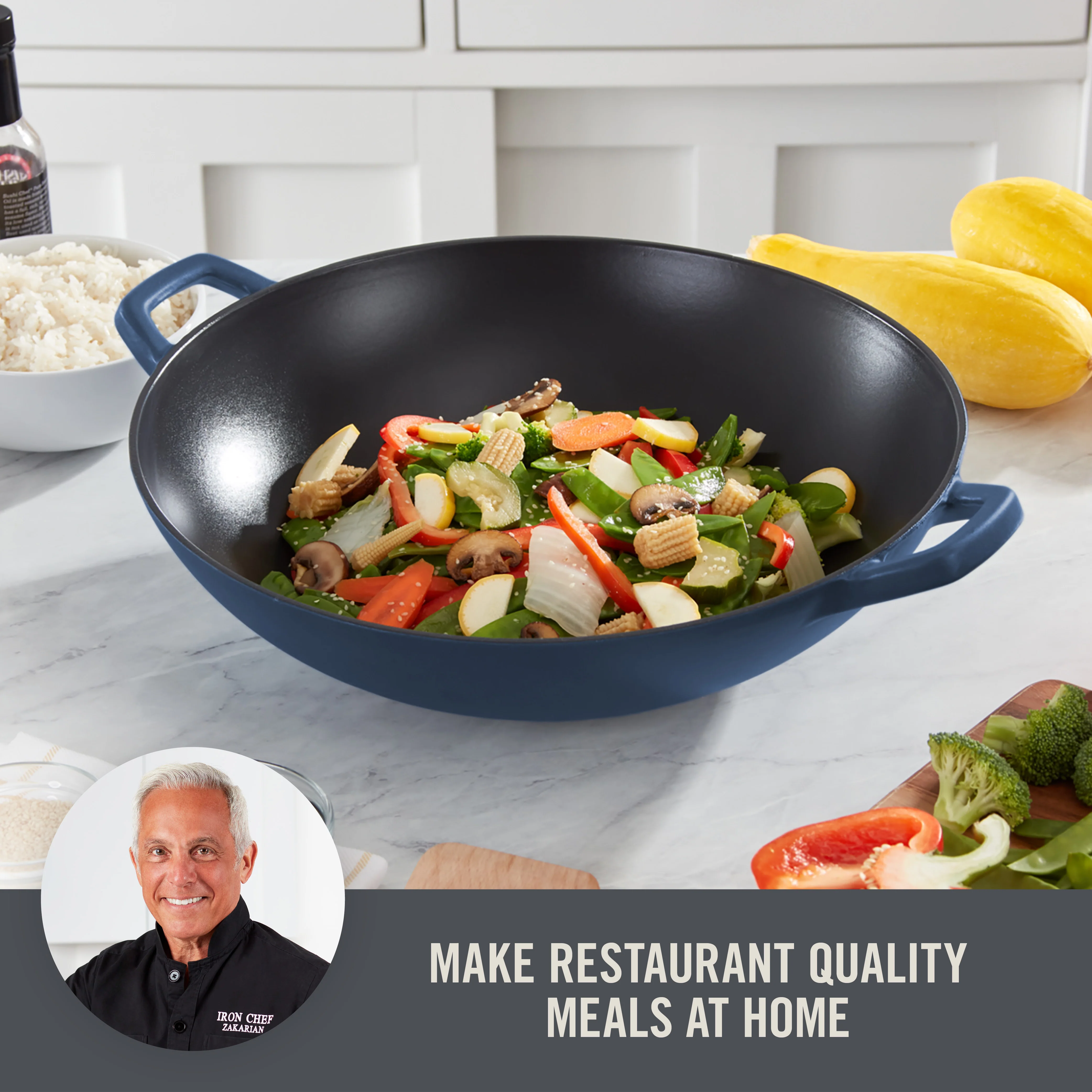 14" Nonstick Cast Iron Wok - Image 21