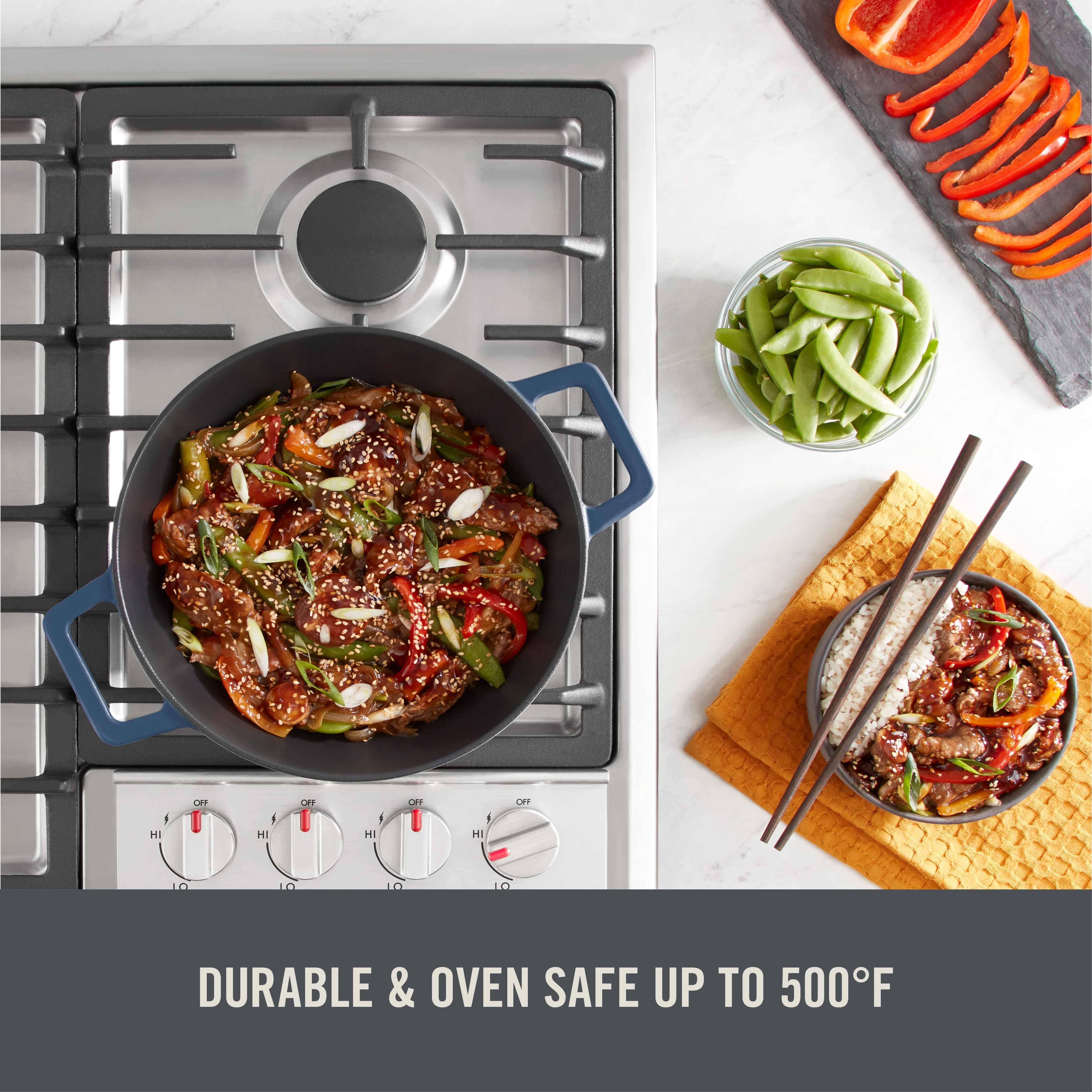 14" Nonstick Cast Iron Wok - Image 26