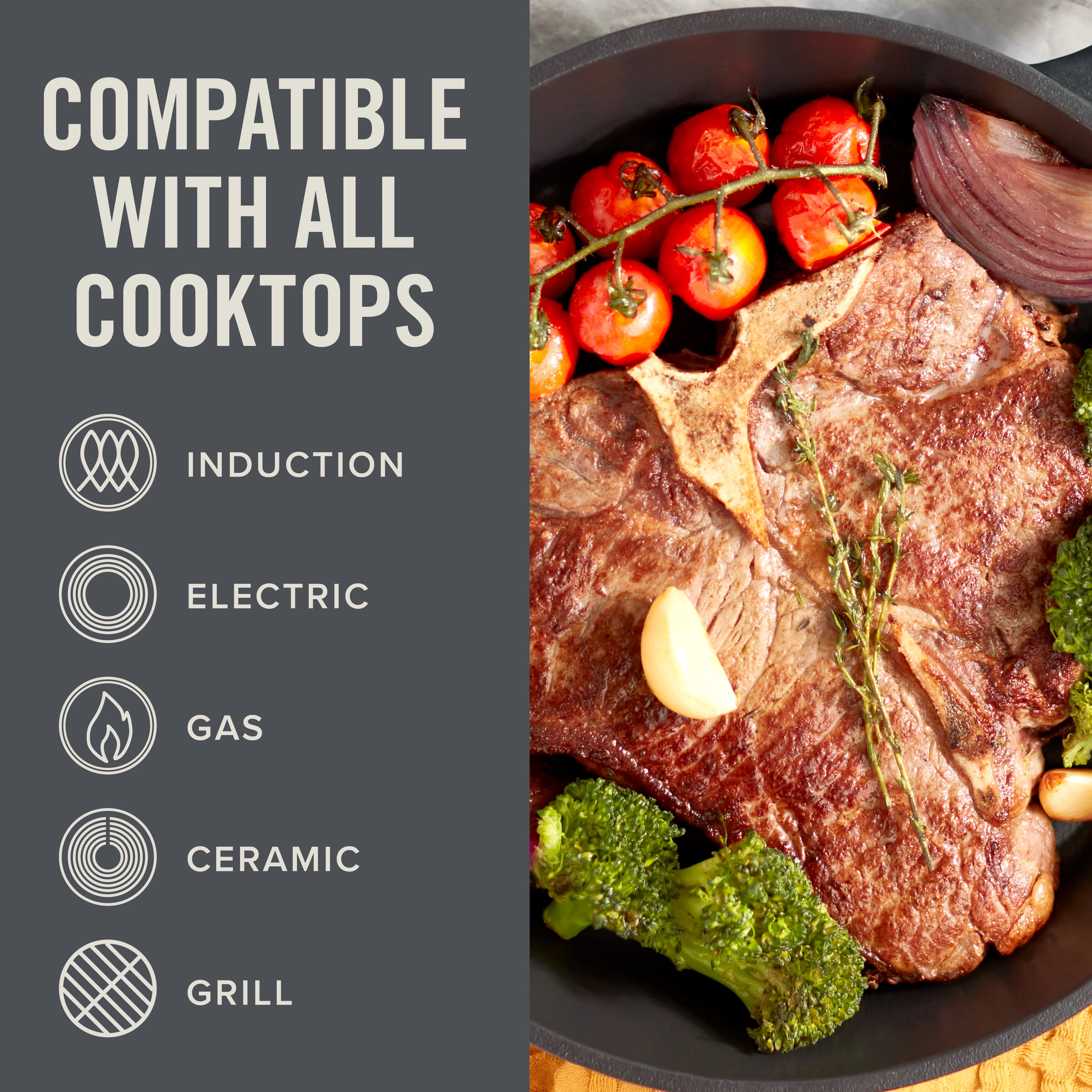 14" Nonstick Cast Iron Wok - Image 9