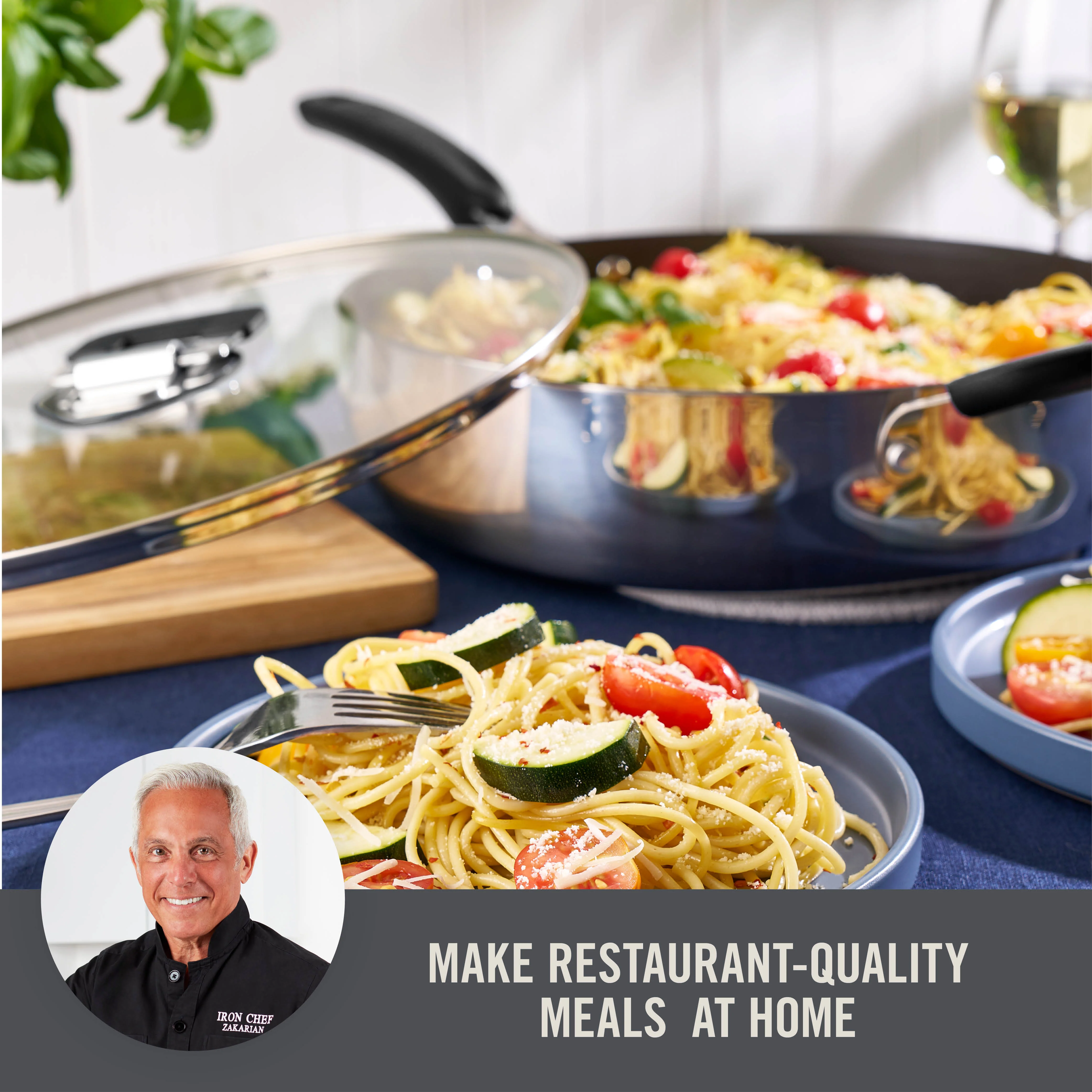 Zakarian by Dash 5qt TruPro Stainless Steel Saute Pan with Lid - Image 9
