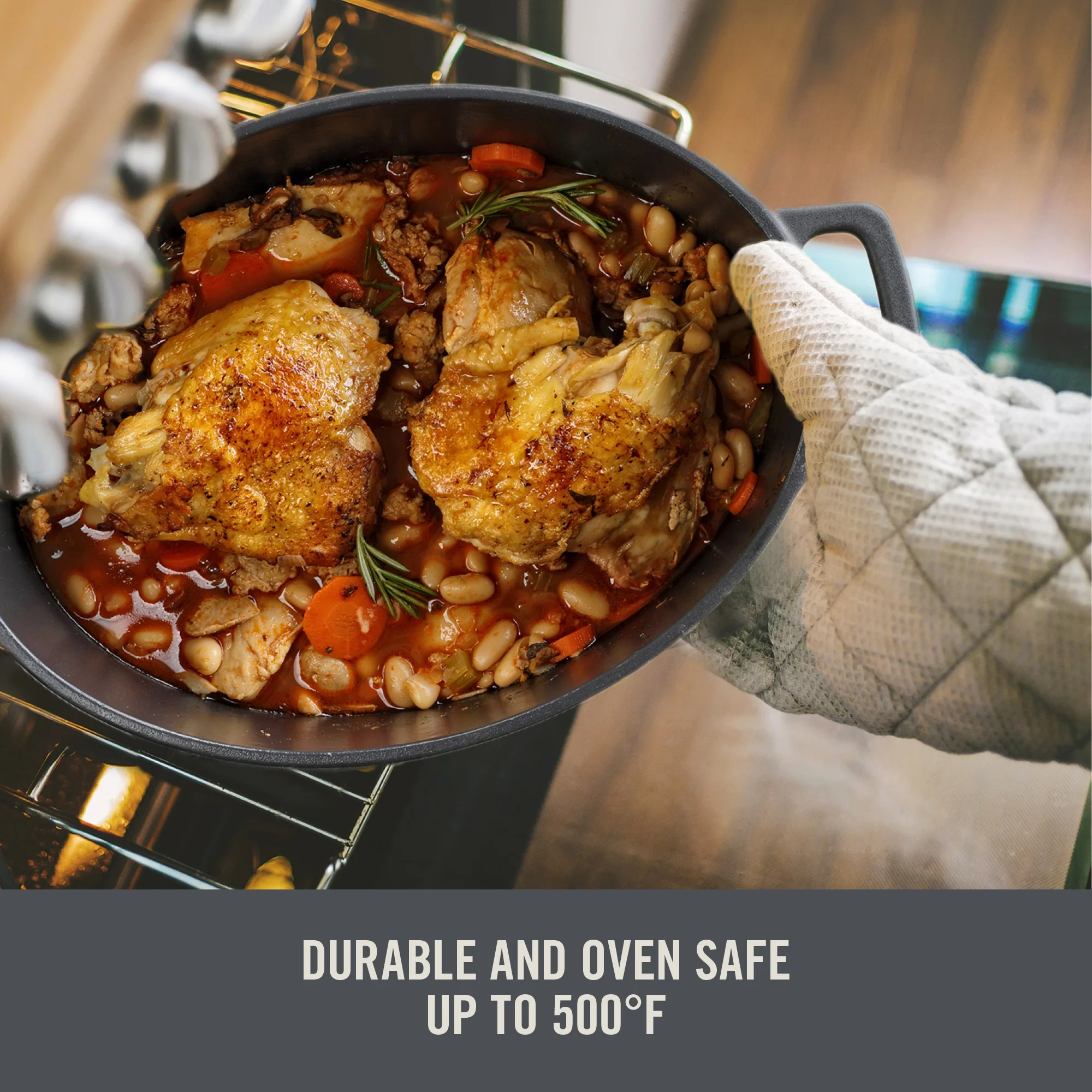 6 Qt. Nonstick Cast Iron Dutch Oven - Image 7