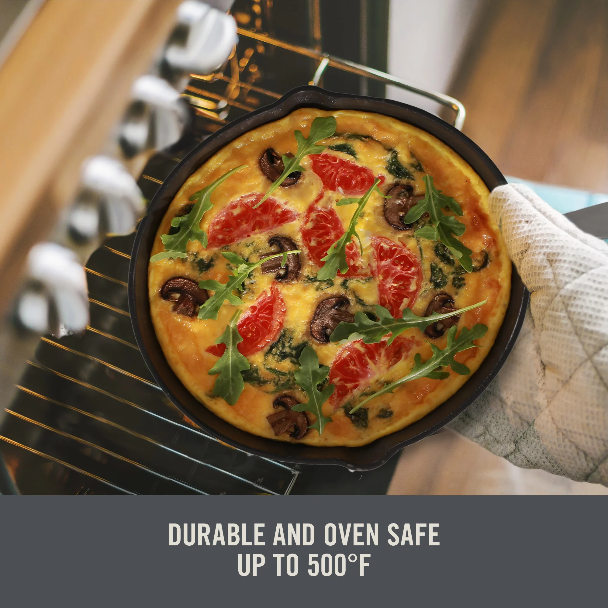 9.5" Nonstick Cast Iron Skillet - Image 11